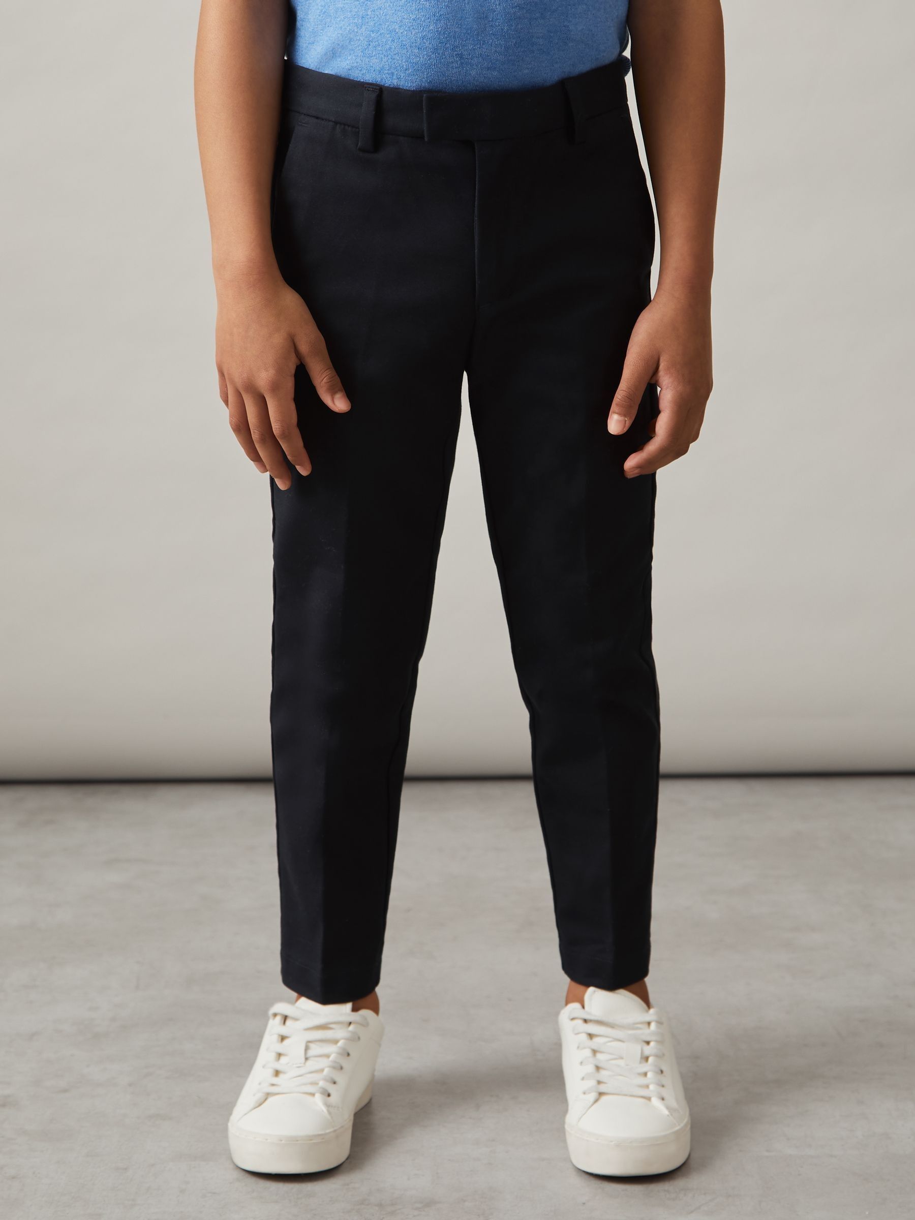 3-9 yrs Slim Fit Tapered Chinos in Navy
