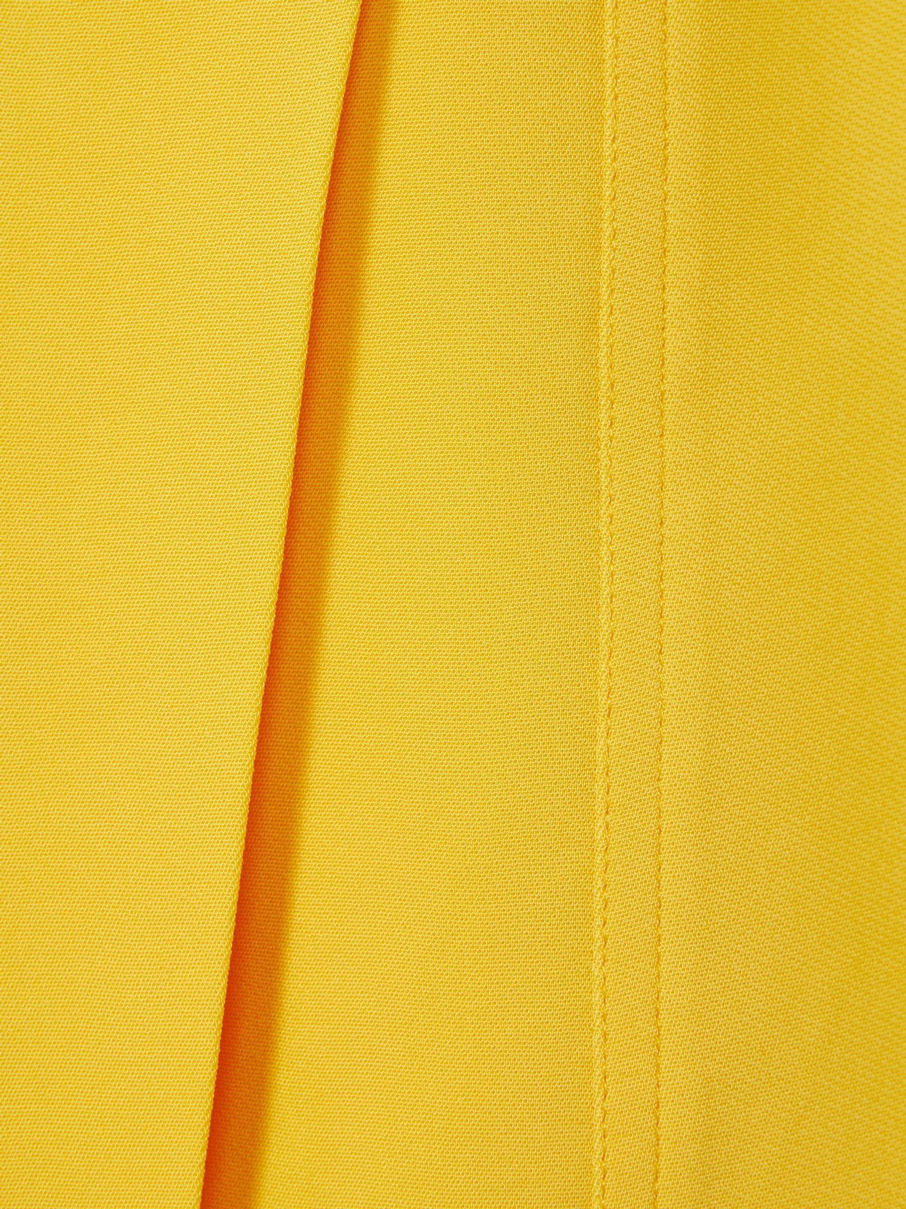 Cleo Yellow Cross-Over Mini Skirt