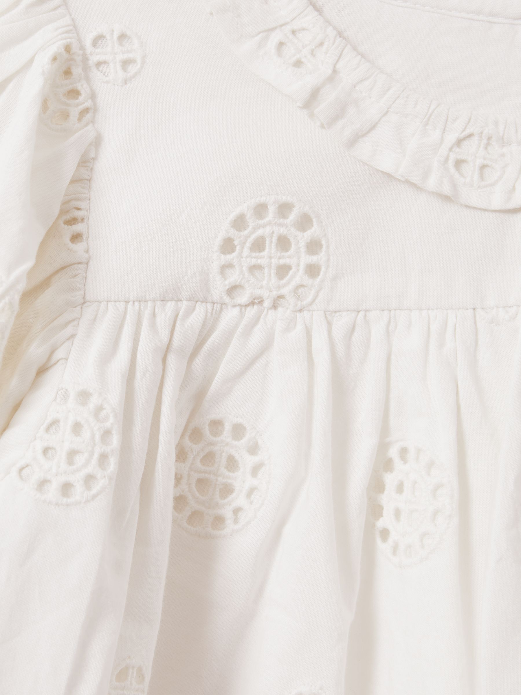 9-13 yrs Cotton Broderie Blouse in Ivory
