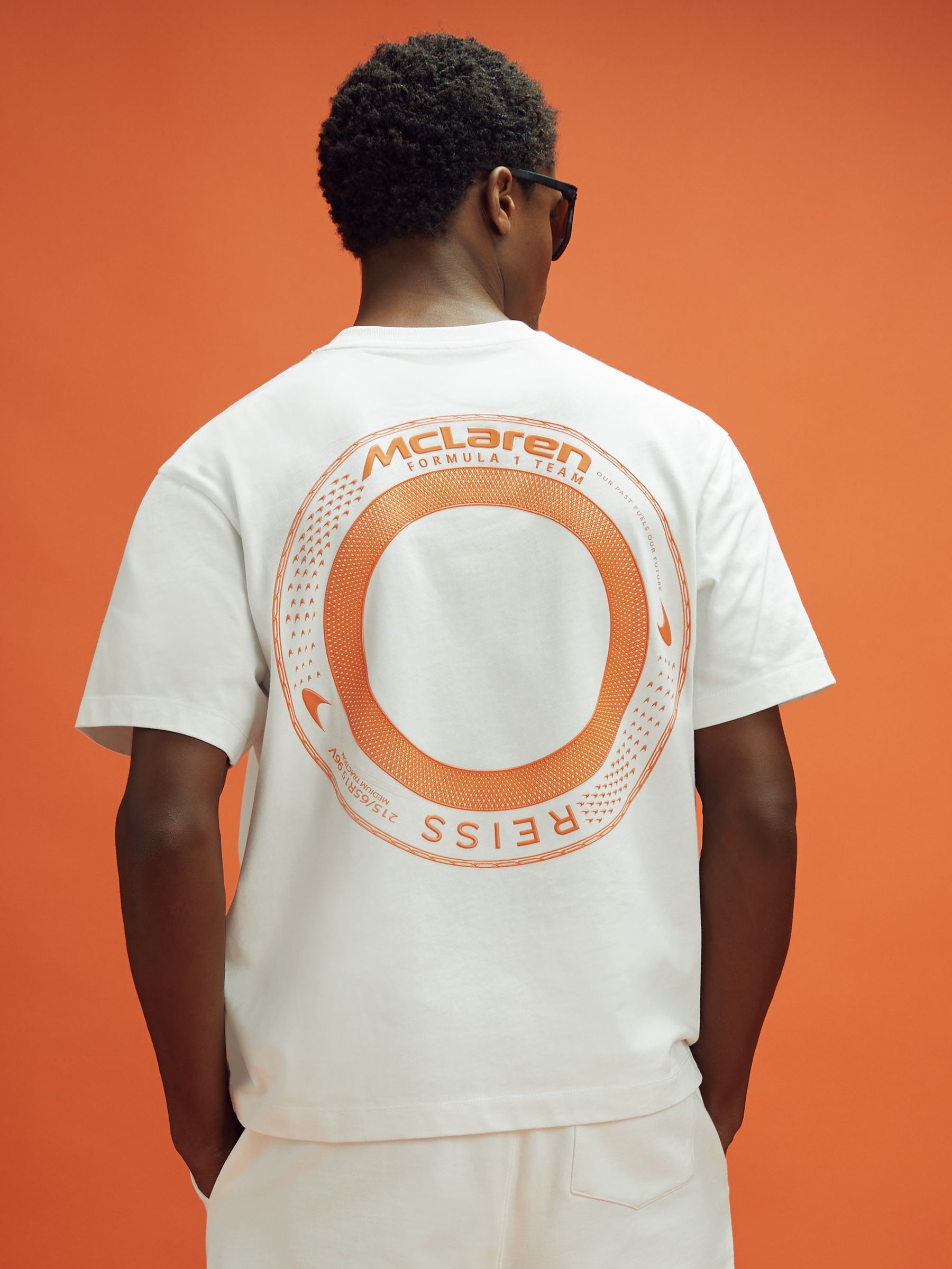 McLaren F1 Oversized Cotton Crew Neck T-Shirt in White