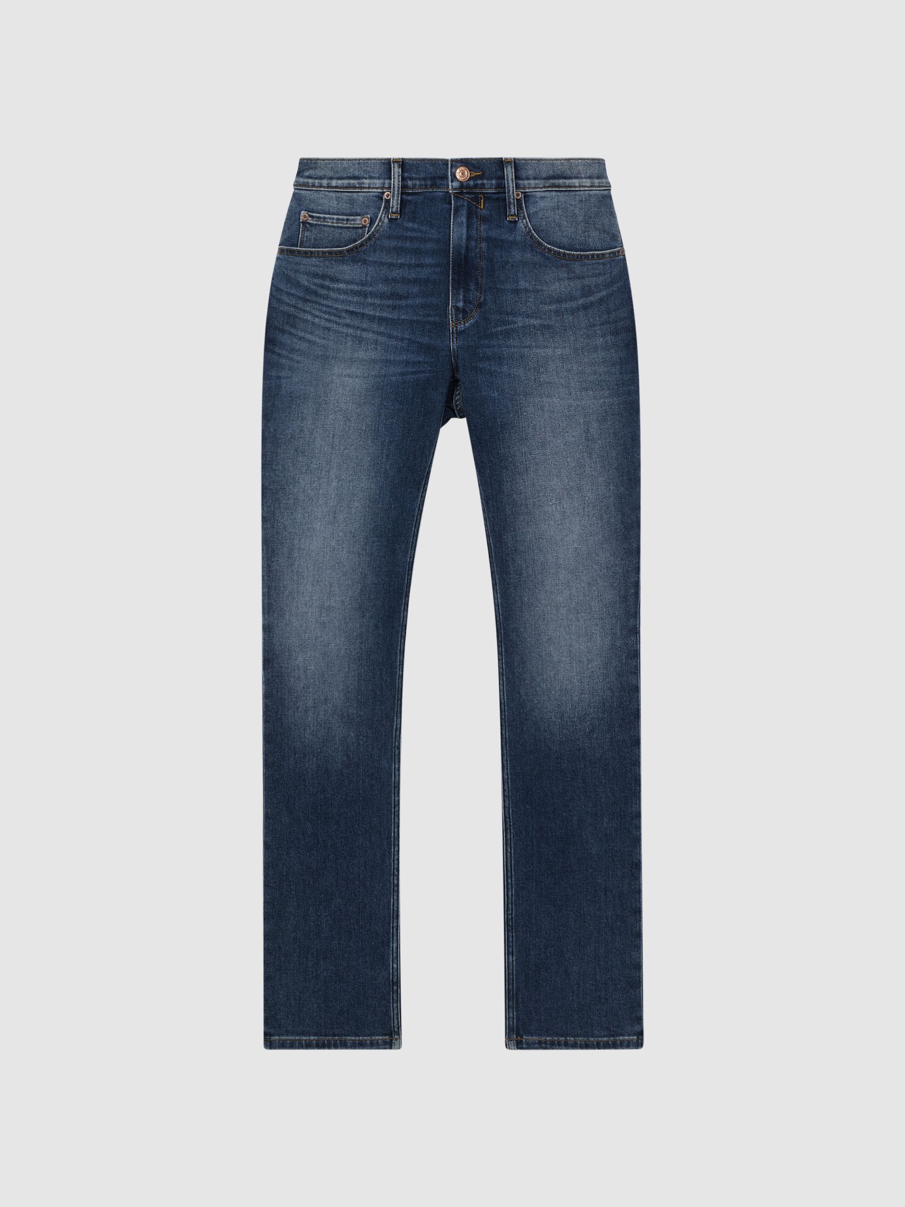 Paige Regular Fit Straight Leg Jeans in Woodcrest