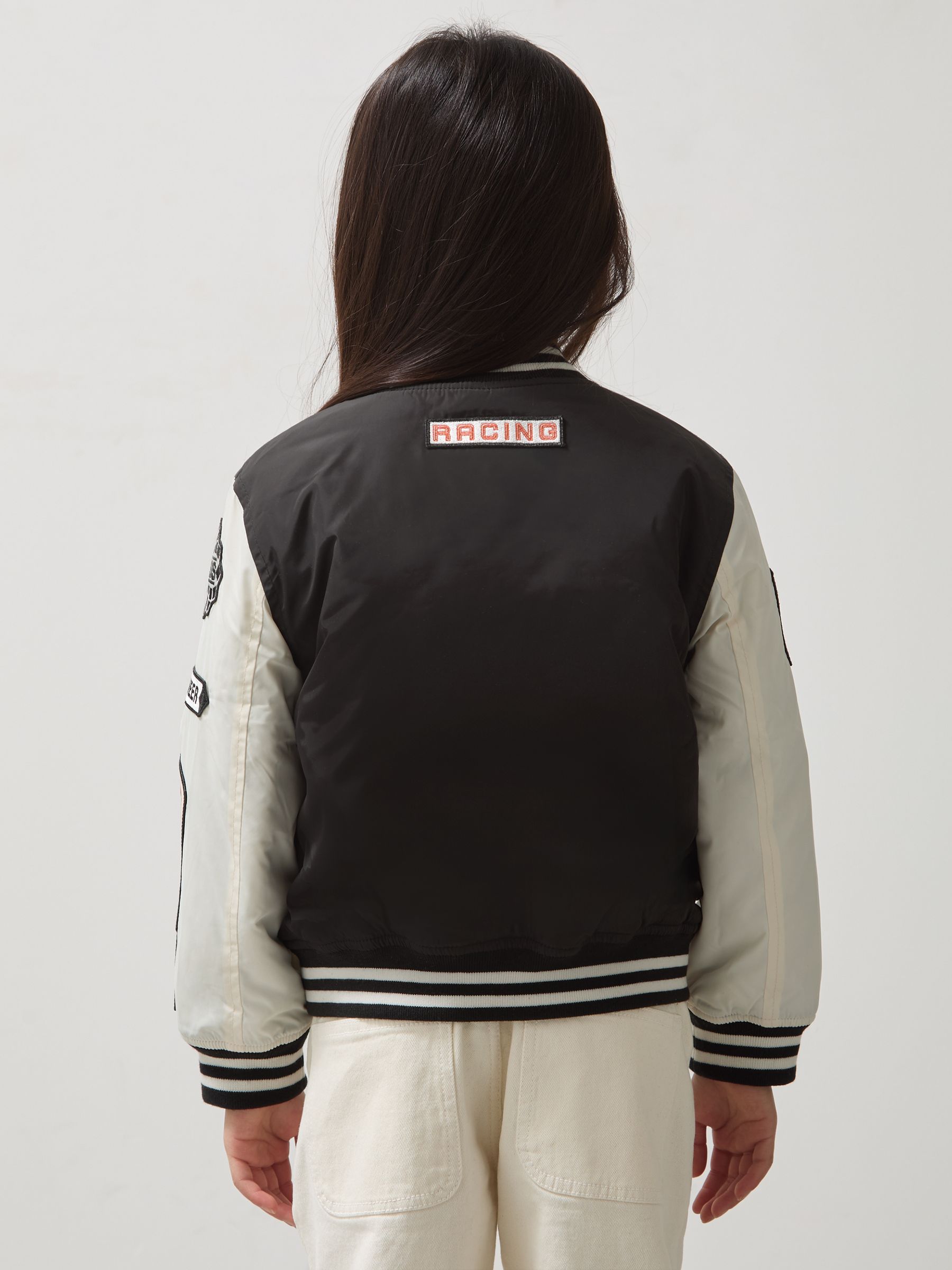 9-13 yrs McLaren F1 Team Bomber Jacket Unisex Fit in Black/Off White