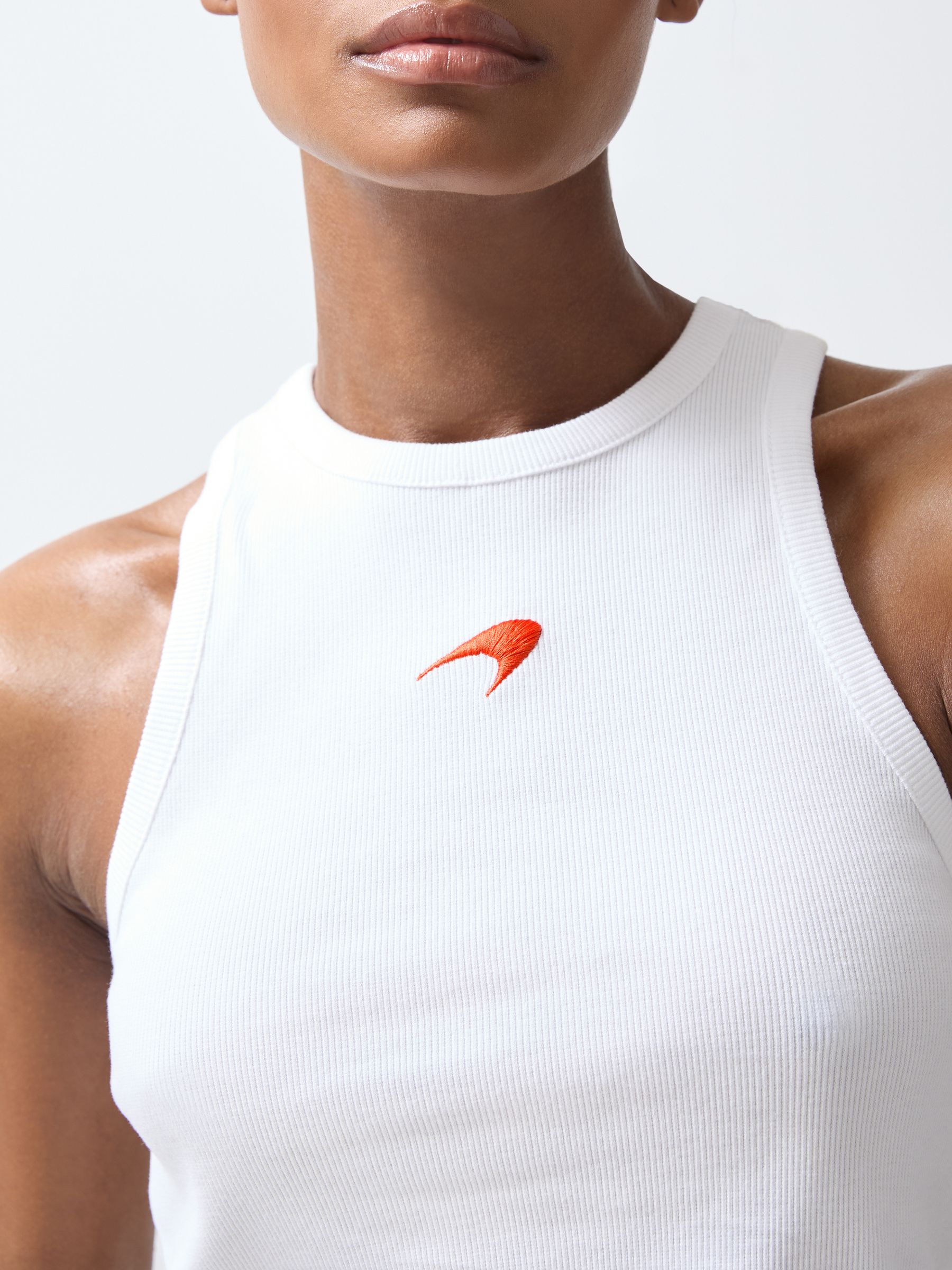 Cotton Logo Vest in White