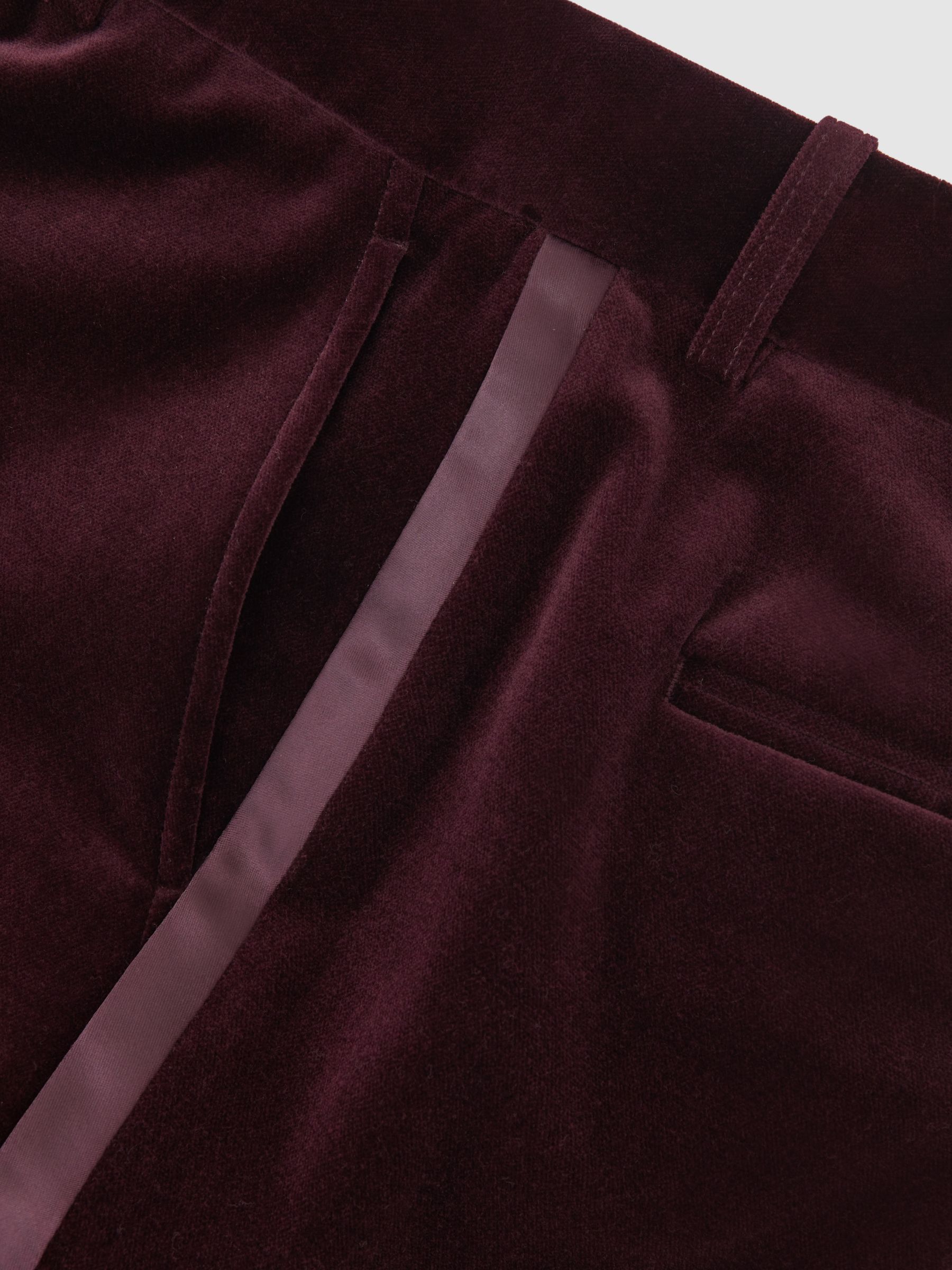 Suit Trousers in Burgundy