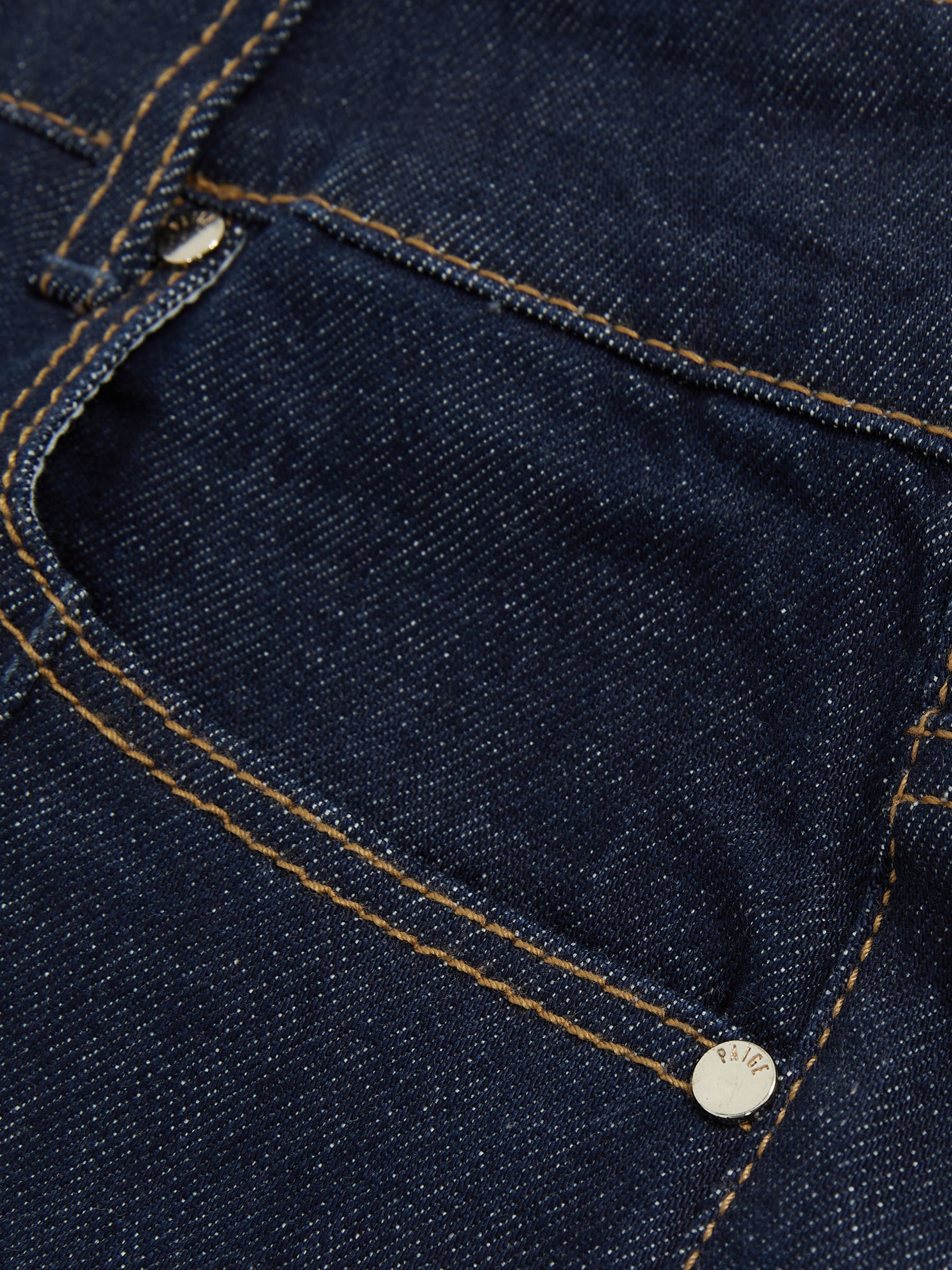 Paige Wide Leg Pintuck Jeans in Anais Blue