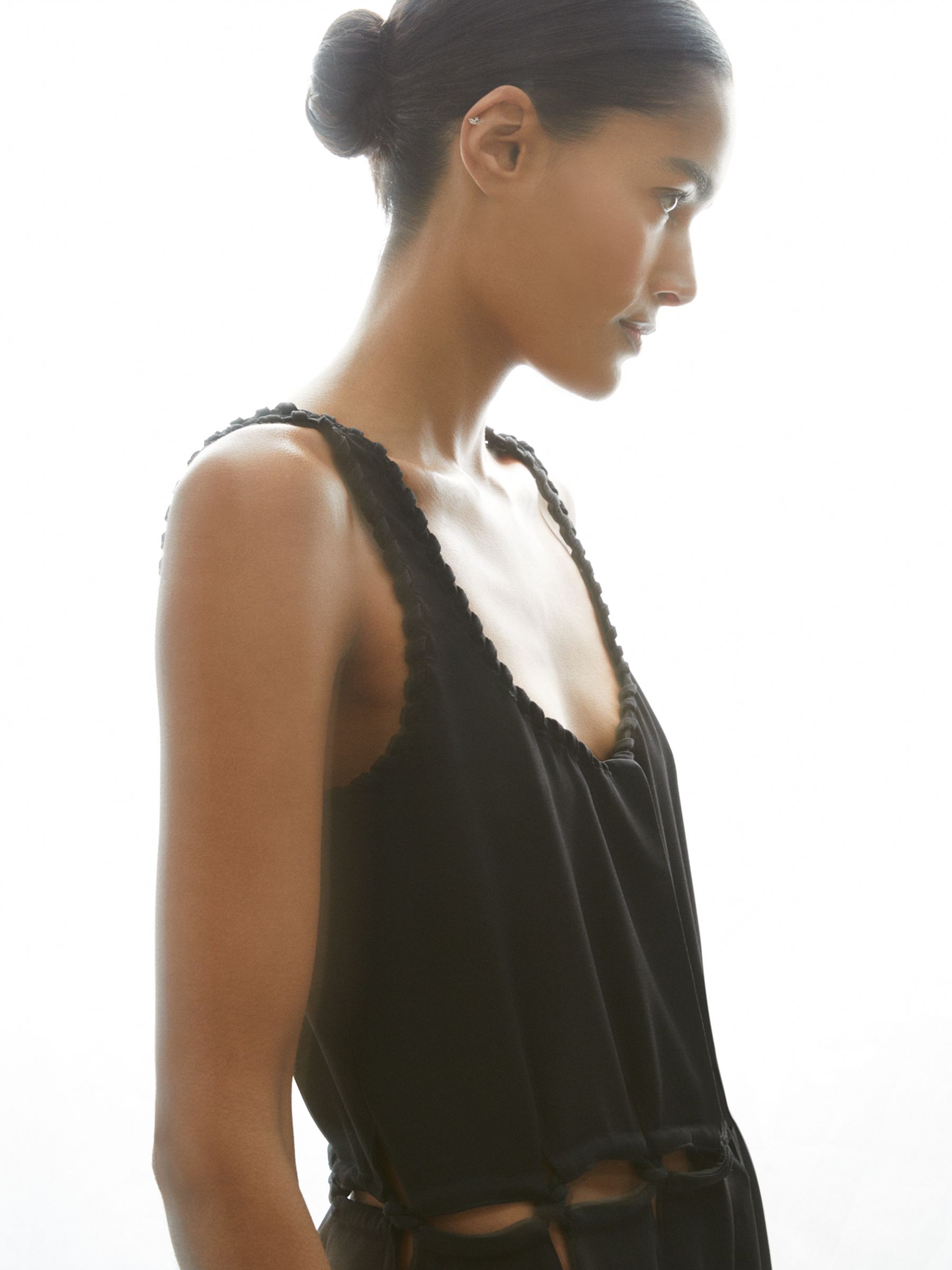 Atelier Cut-Out Waist Jumpsuit in Black