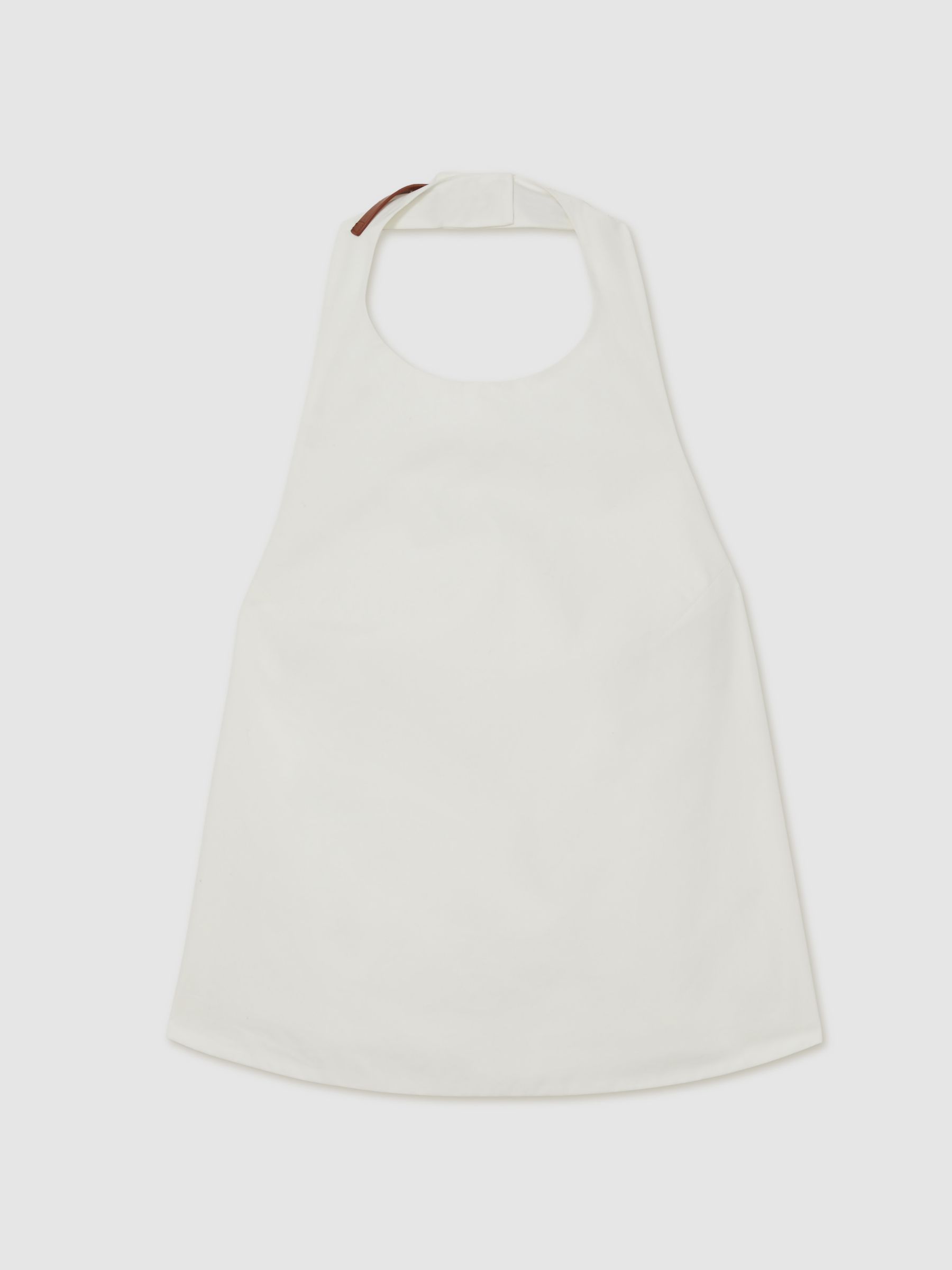 Cotton Belt-Halterneck Top in Ivory