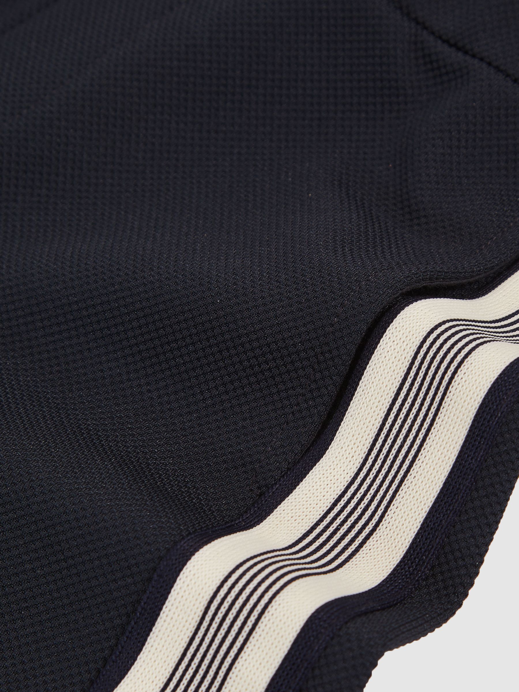 3-9 yrs Side Stripe Textured Shorts in Navy Blue