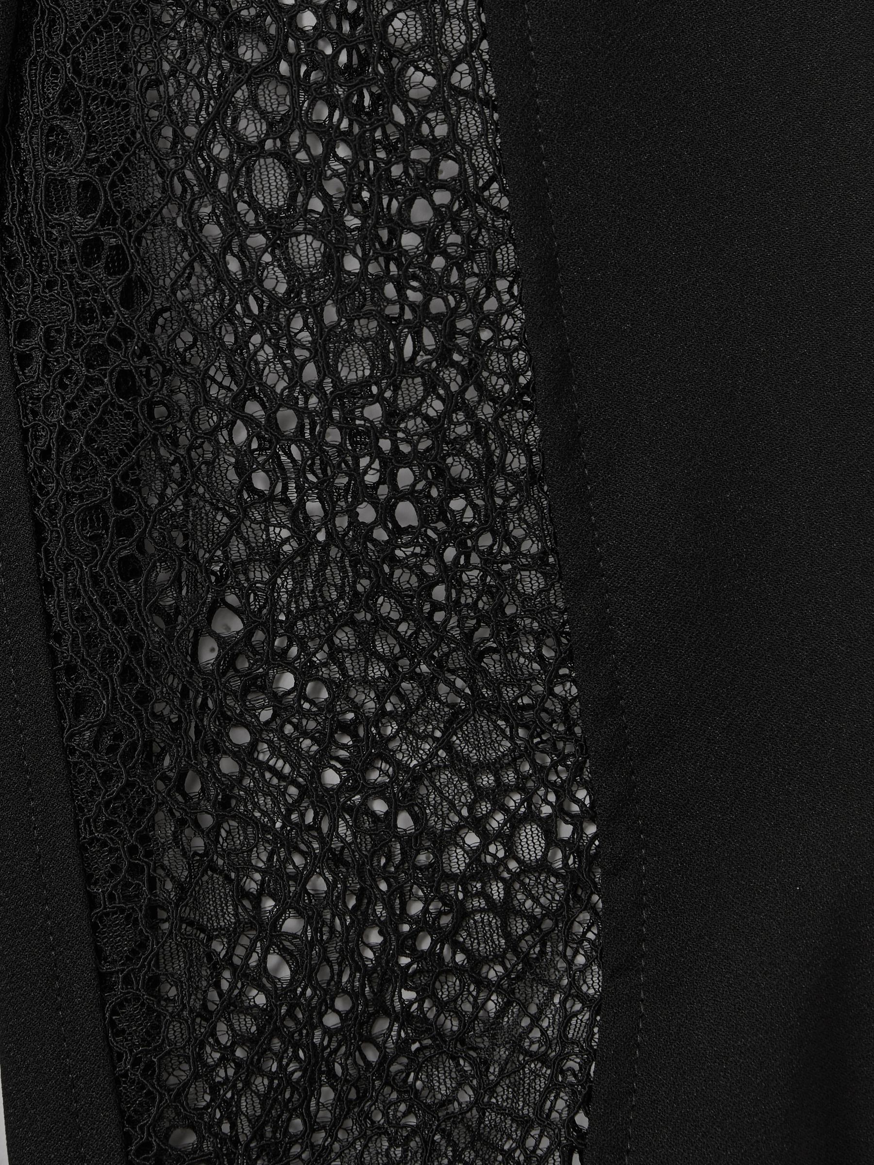 Reema Black Lace Insert Mini Dress