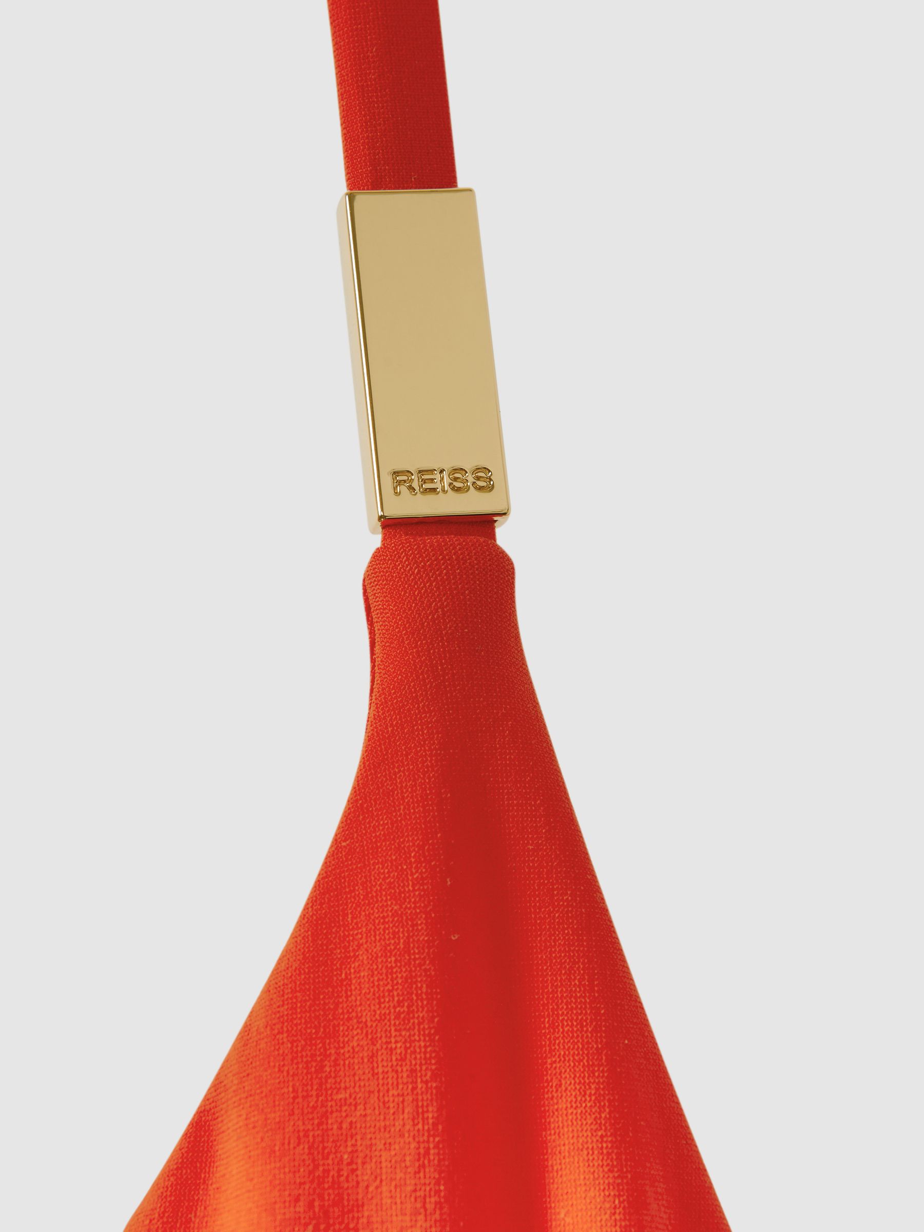 Underwired Tie Back Bikini Top in Red