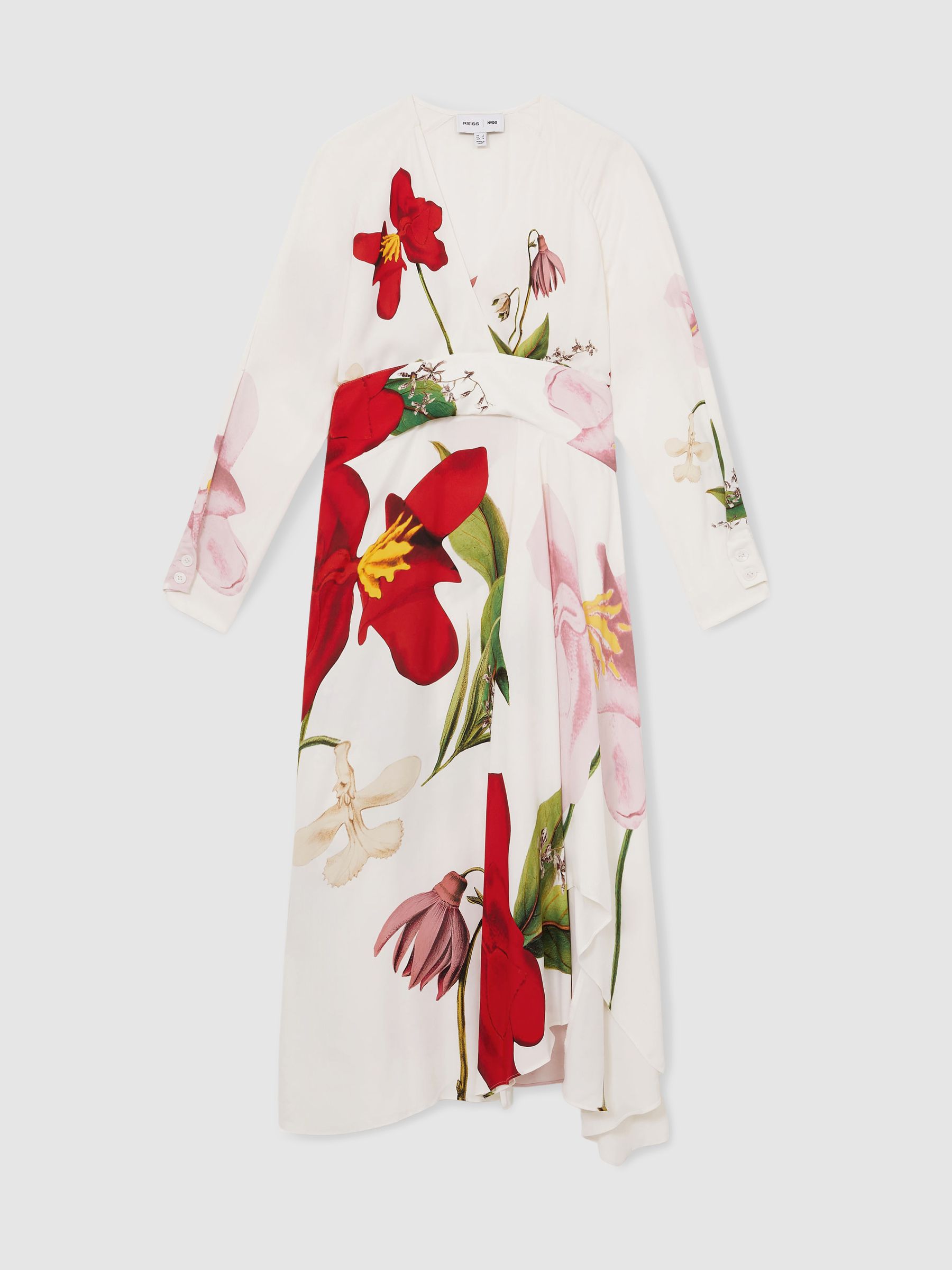 Reiss | NYBG Floral-Print Maxi Dress in Ivory