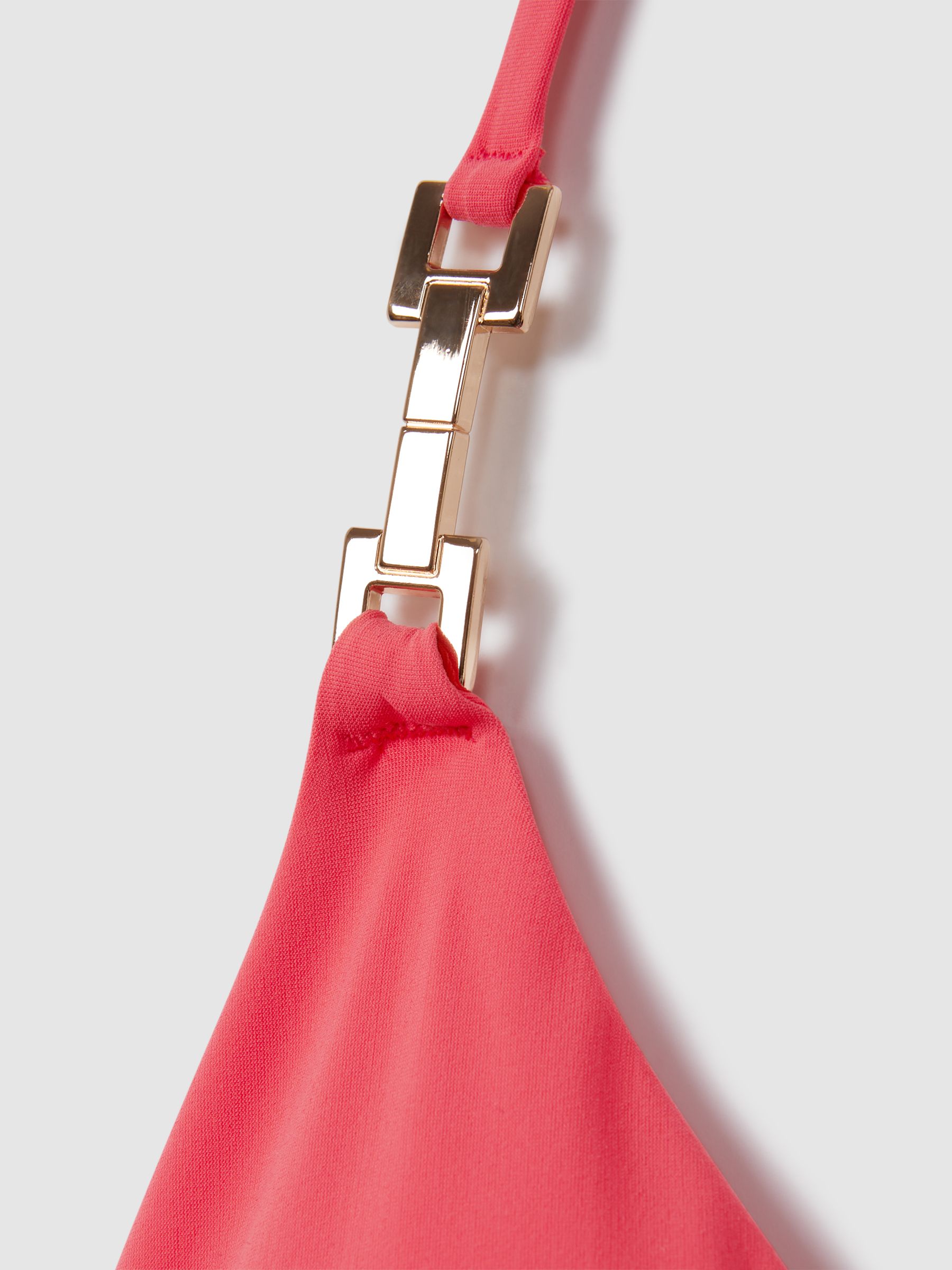 Mid Rise Bikini Bottoms in Coral