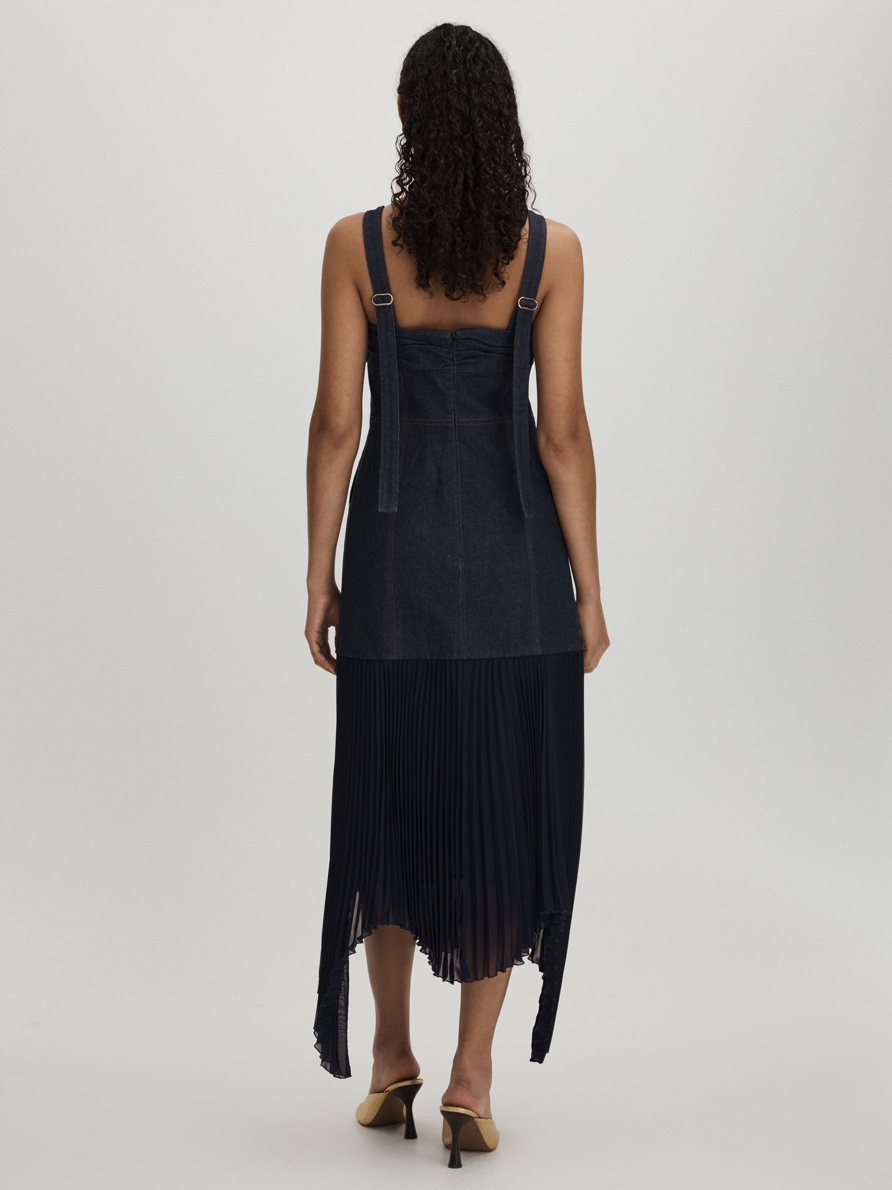 Amur Hybrid Denim Maxi Dress in Indigo