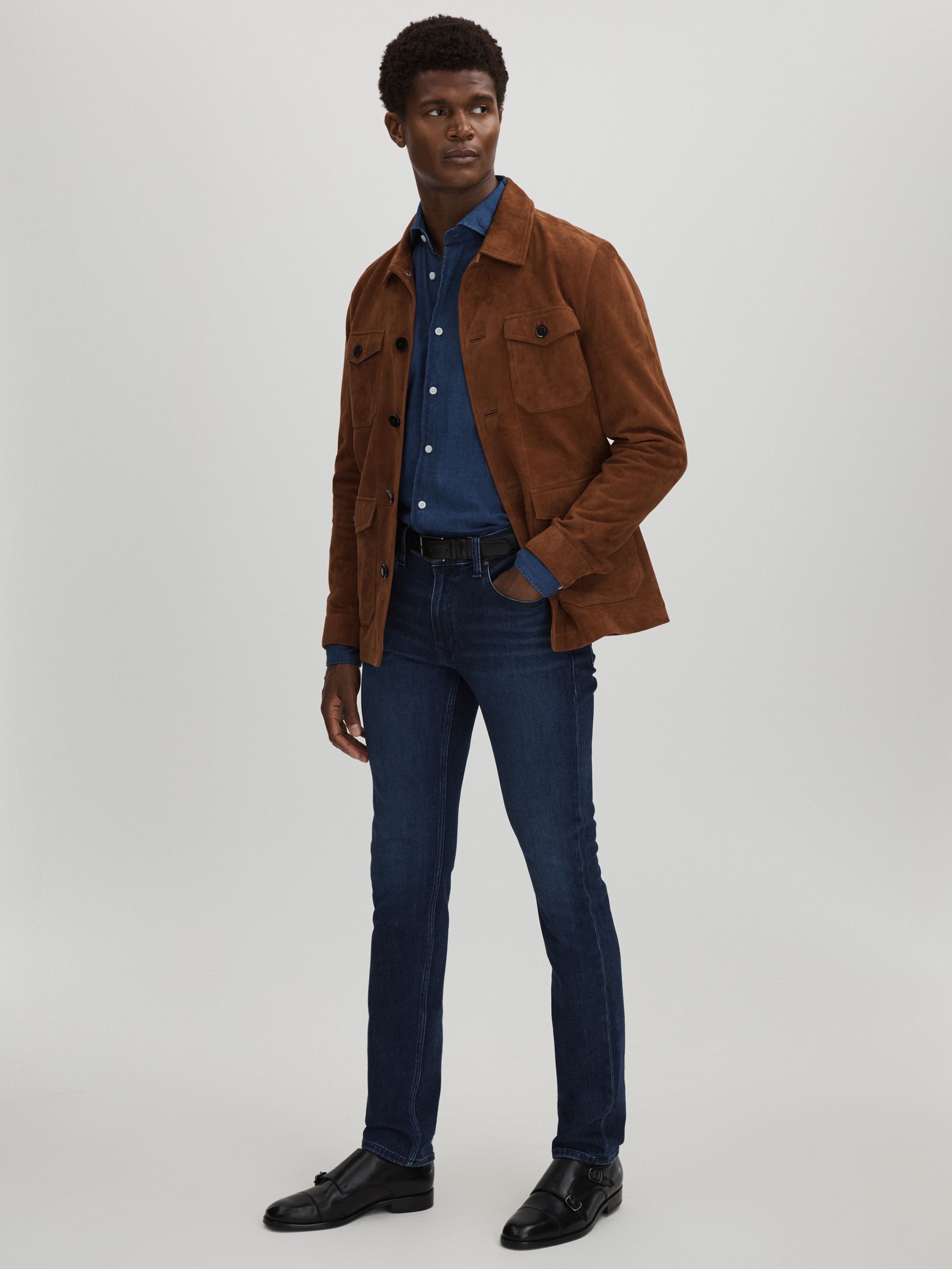 Paige Slim Fit Stretch Jeans in Rolland