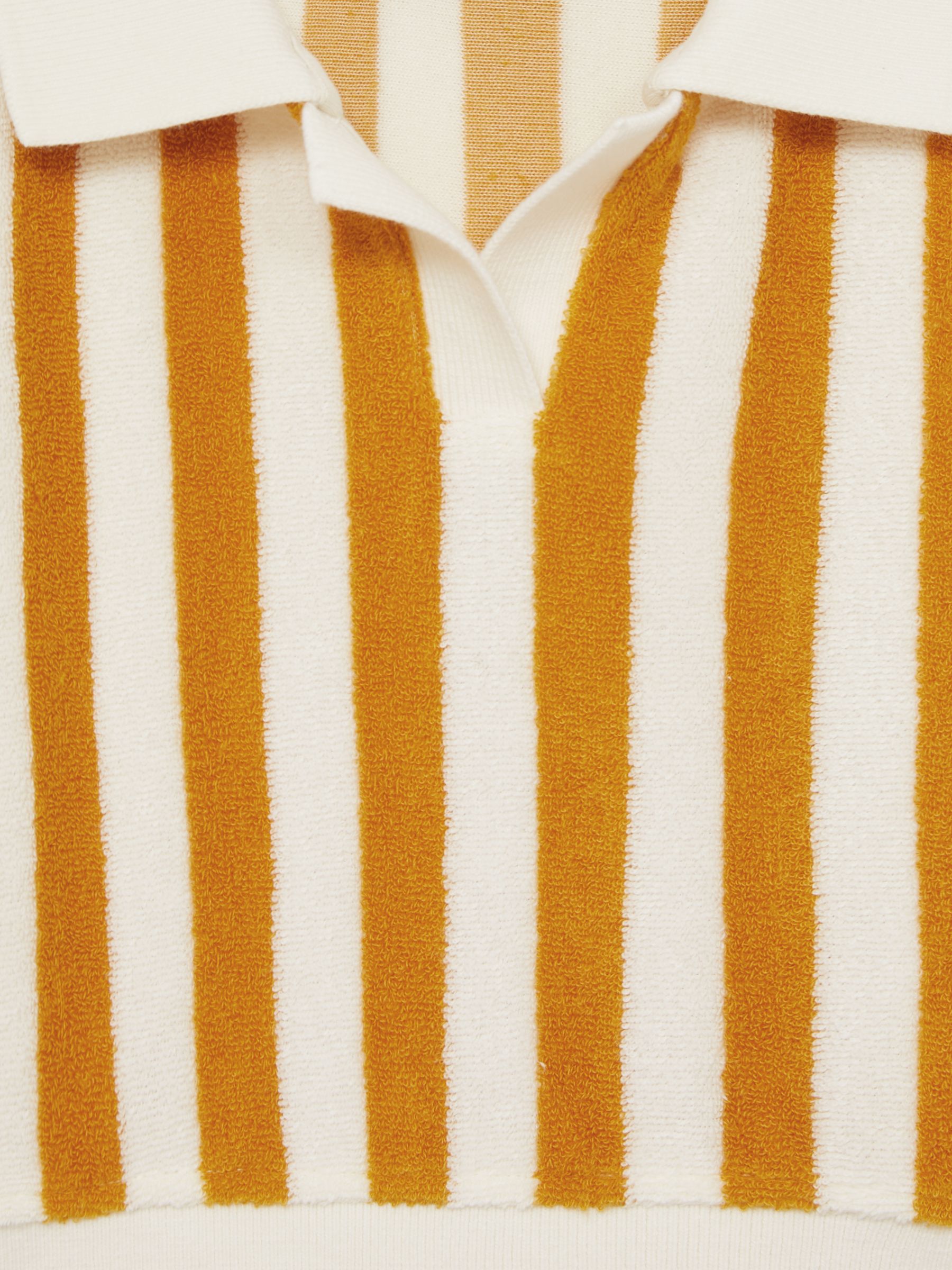 13-14 yrs Towelling Stripe Shorts Set in Yellow