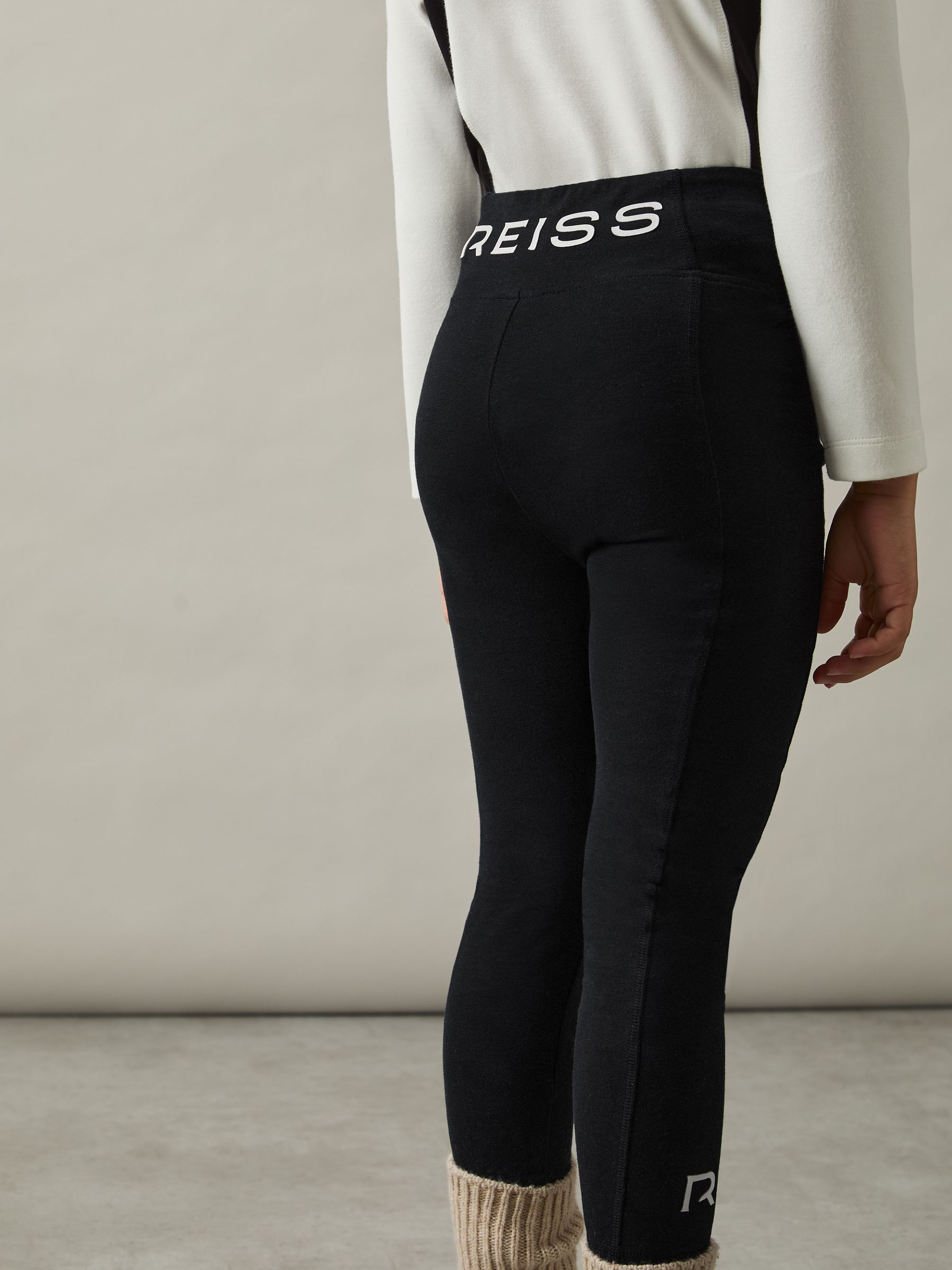 9-14 yrs Stretch Logo Print Leggings in Black