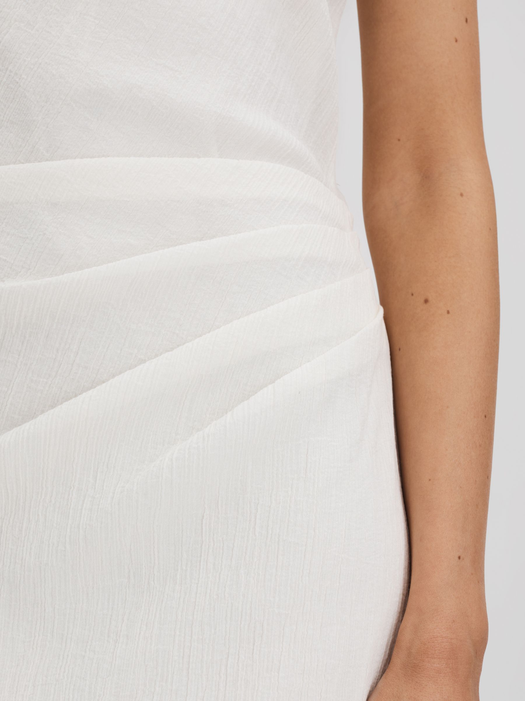 Anna Quan Textured Off-The-Shoulder Maxi Dress in White