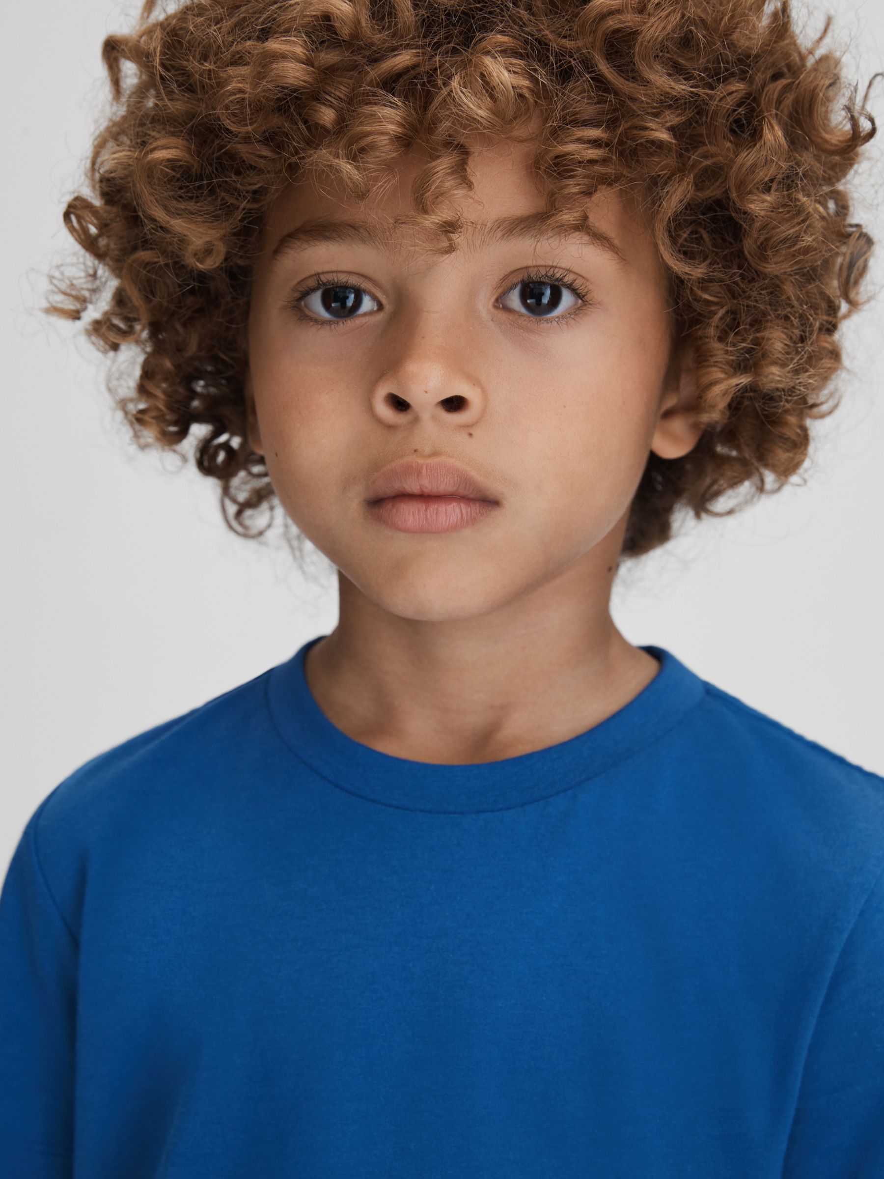 Crew Neck T-Shirt in Lapis Blue