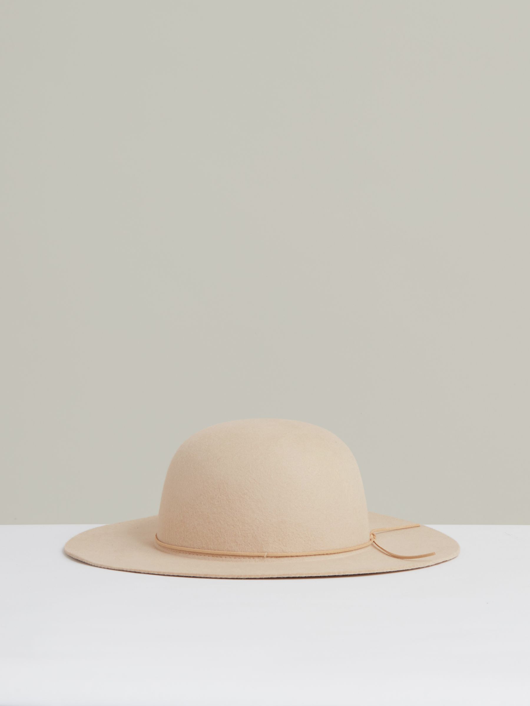 Felted Wool Sun Hat in Neutral