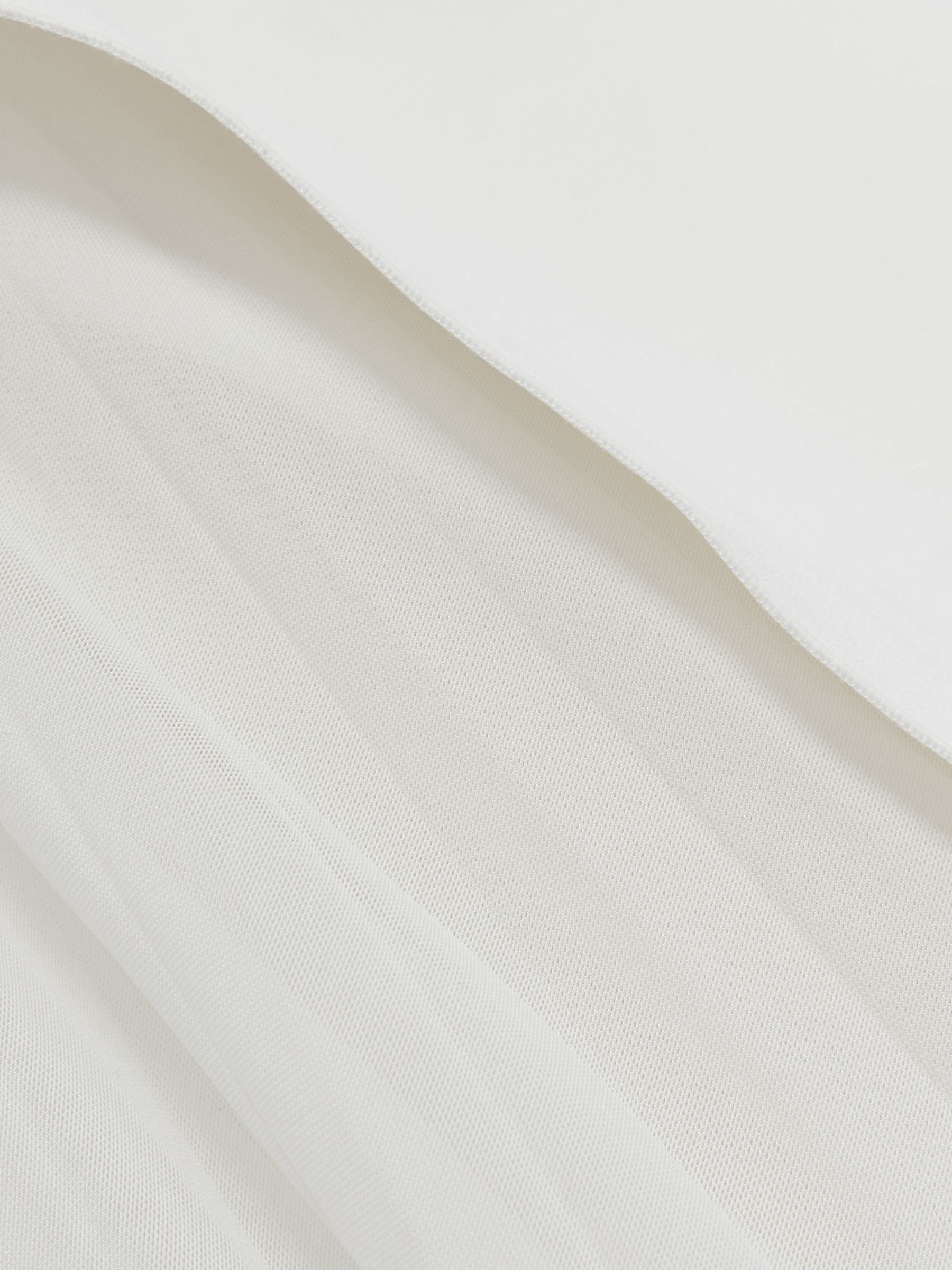 Sudden Midi Dress with Contrast Skirt in Cream