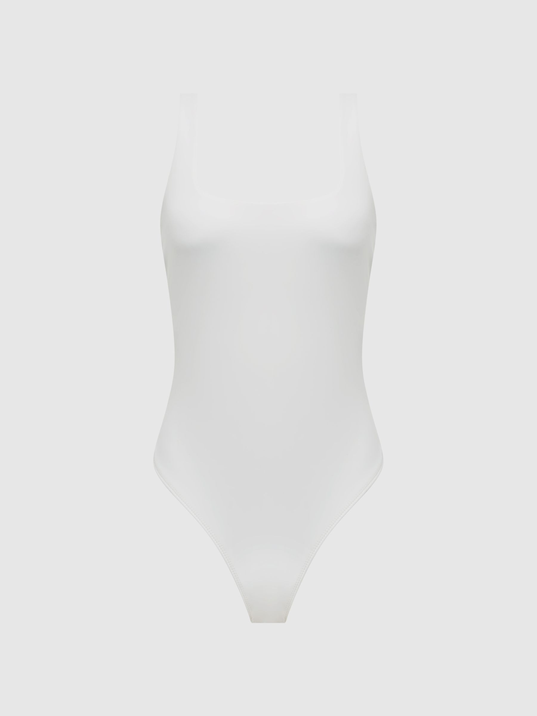 Good American Square Neck Bodies in White