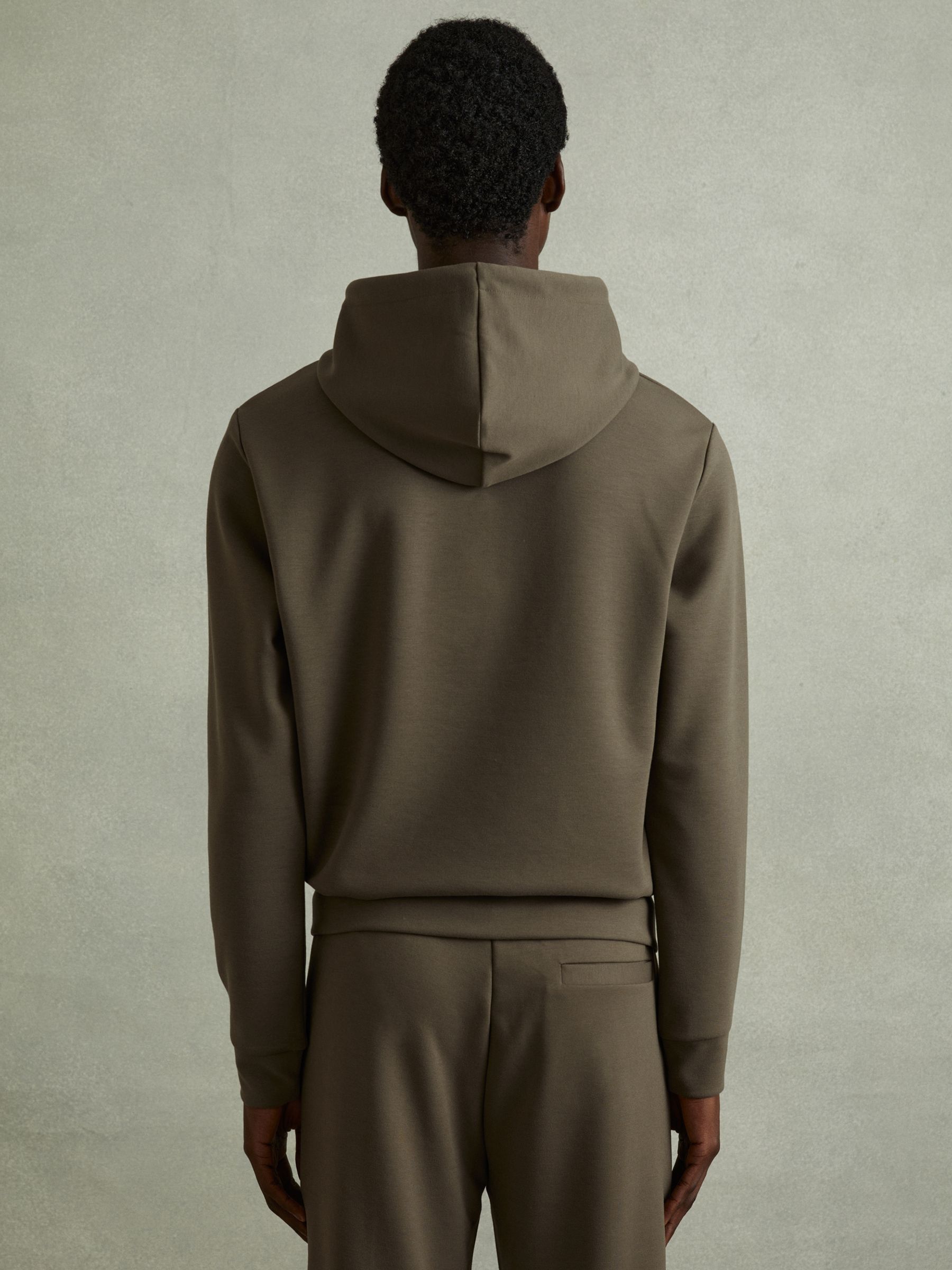 Interlock Jersey Hoodie in Sage Green