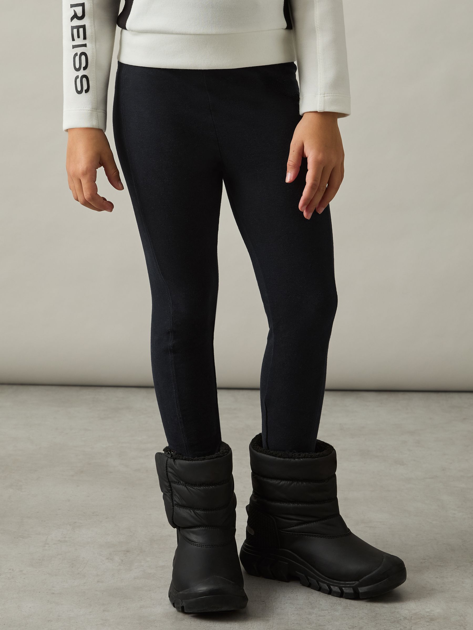 9-14 yrs Stretch Logo Print Leggings in Black