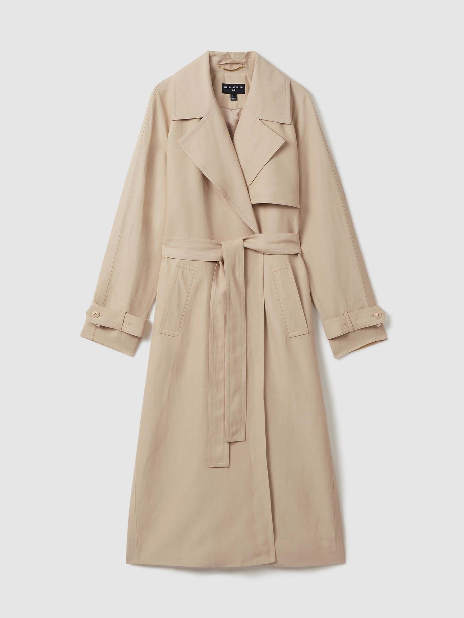 Atelier Belted Trench Coat in Blush