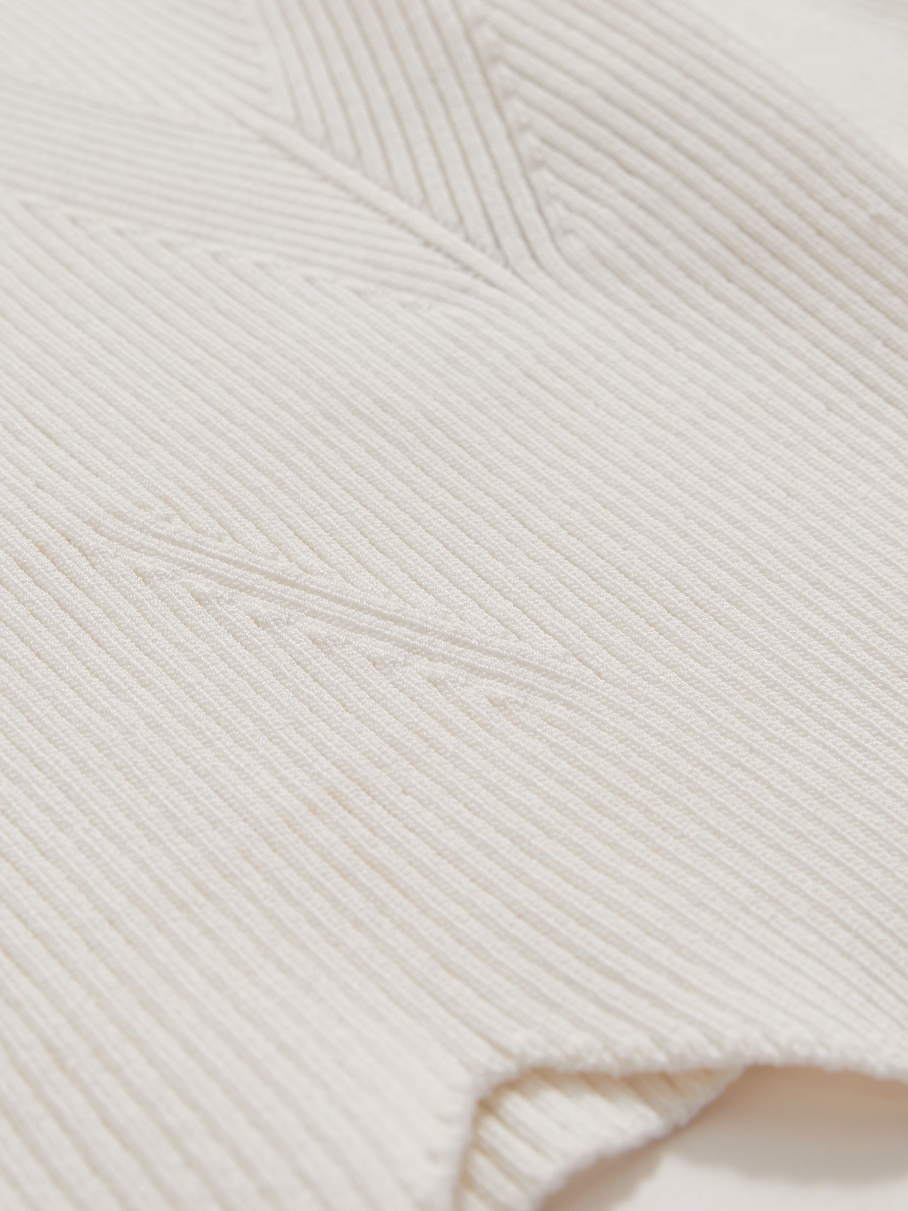 McLaren F1 Team Cut-Out Knit Crop Top in White