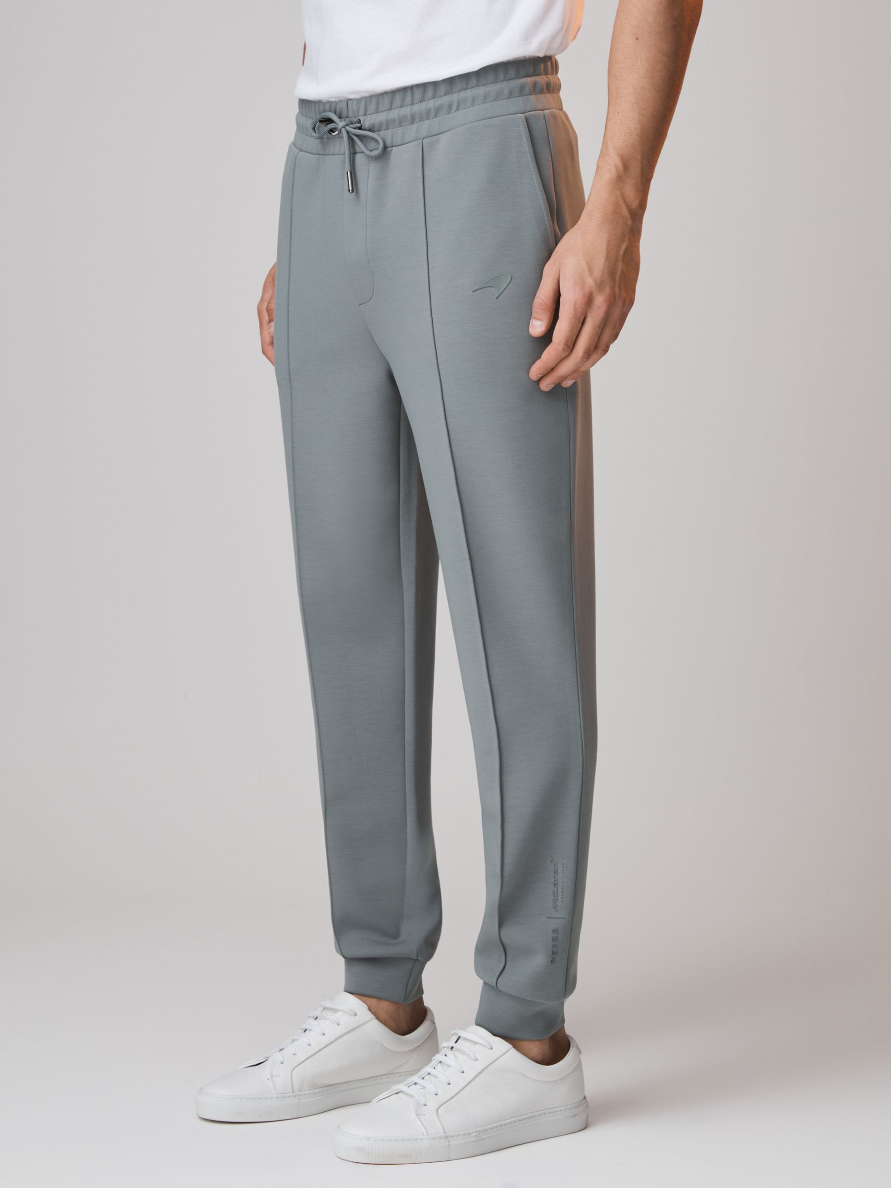 McLaren F1 Interlock Jersey Drawstring Joggers in Sage