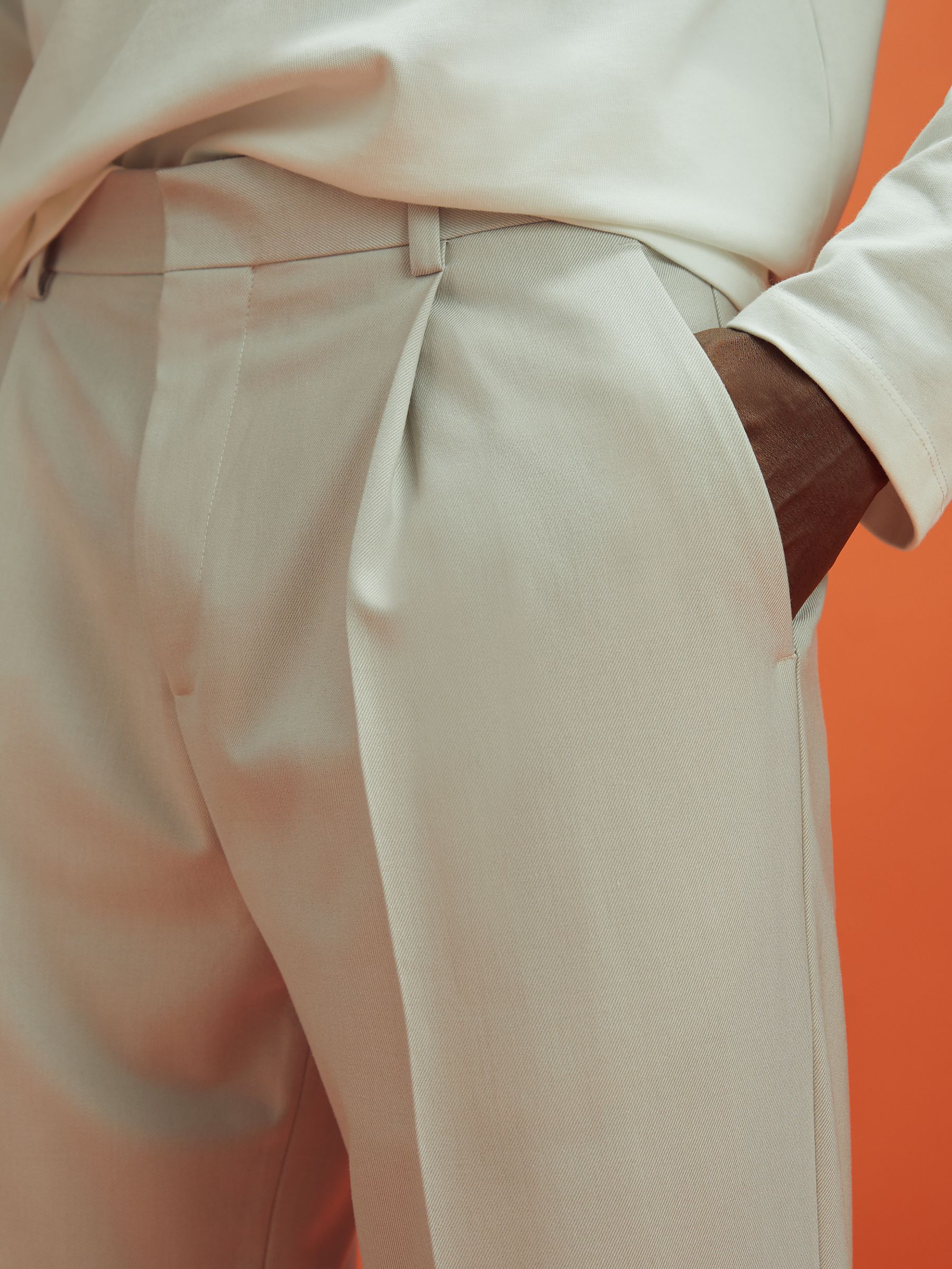 McLaren F1 Relaxed Twill Trousers in Stone