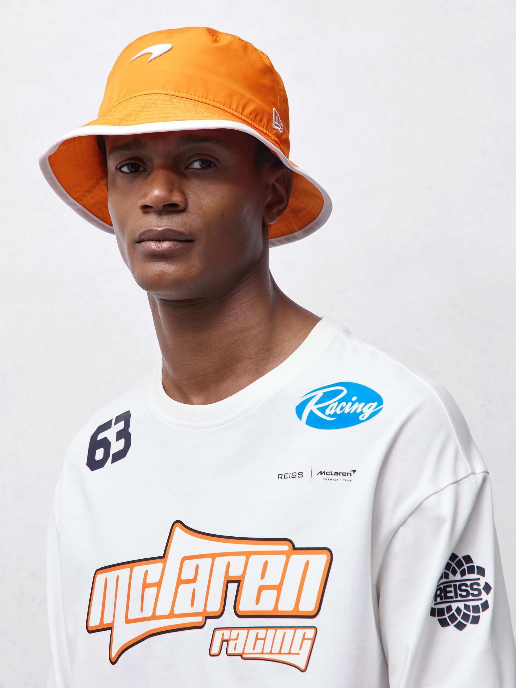 McLaren F1 Team Speedmark Bucket Hat in Papaya Orange