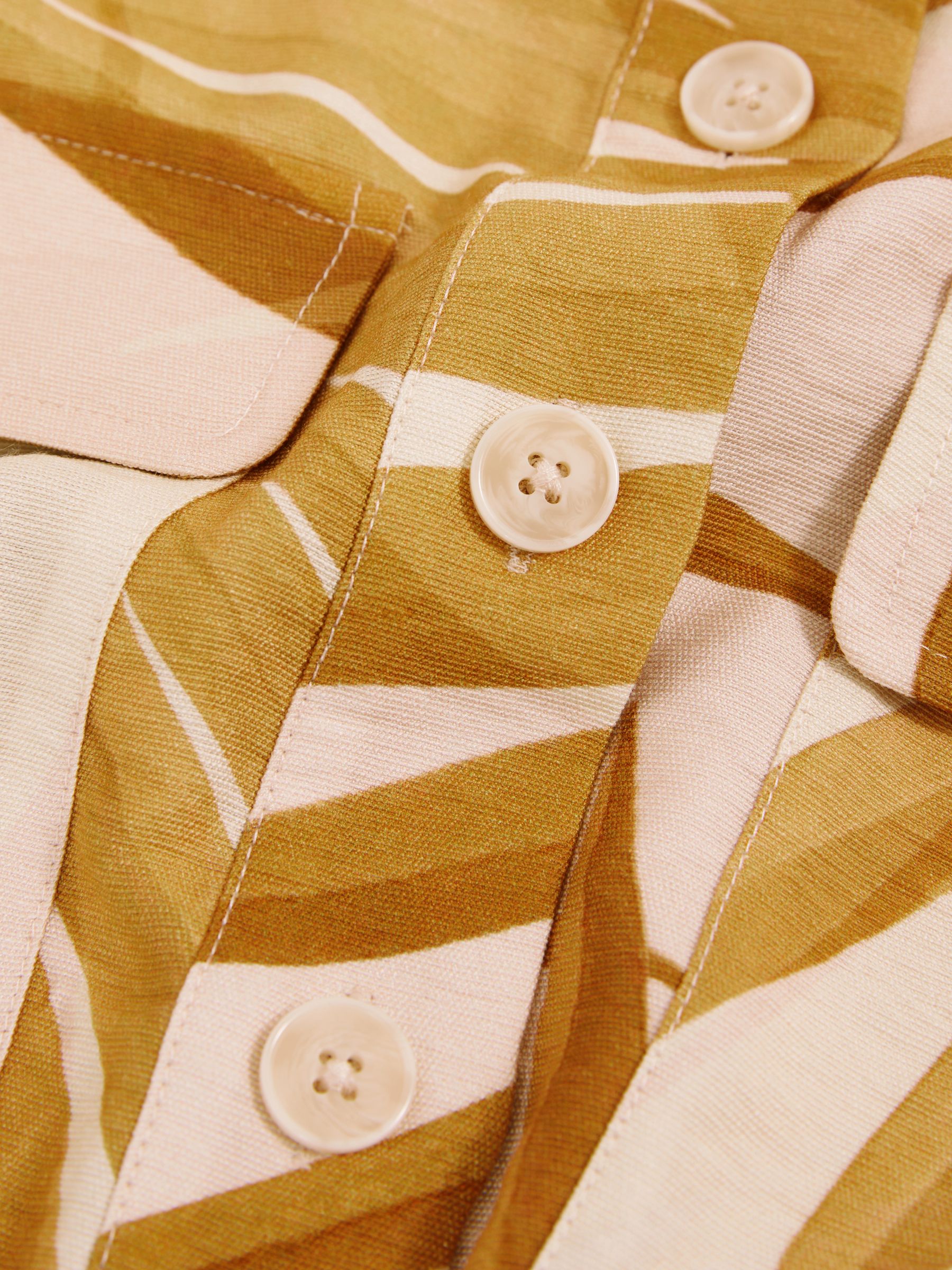 Palm Print Shirt in Neutral