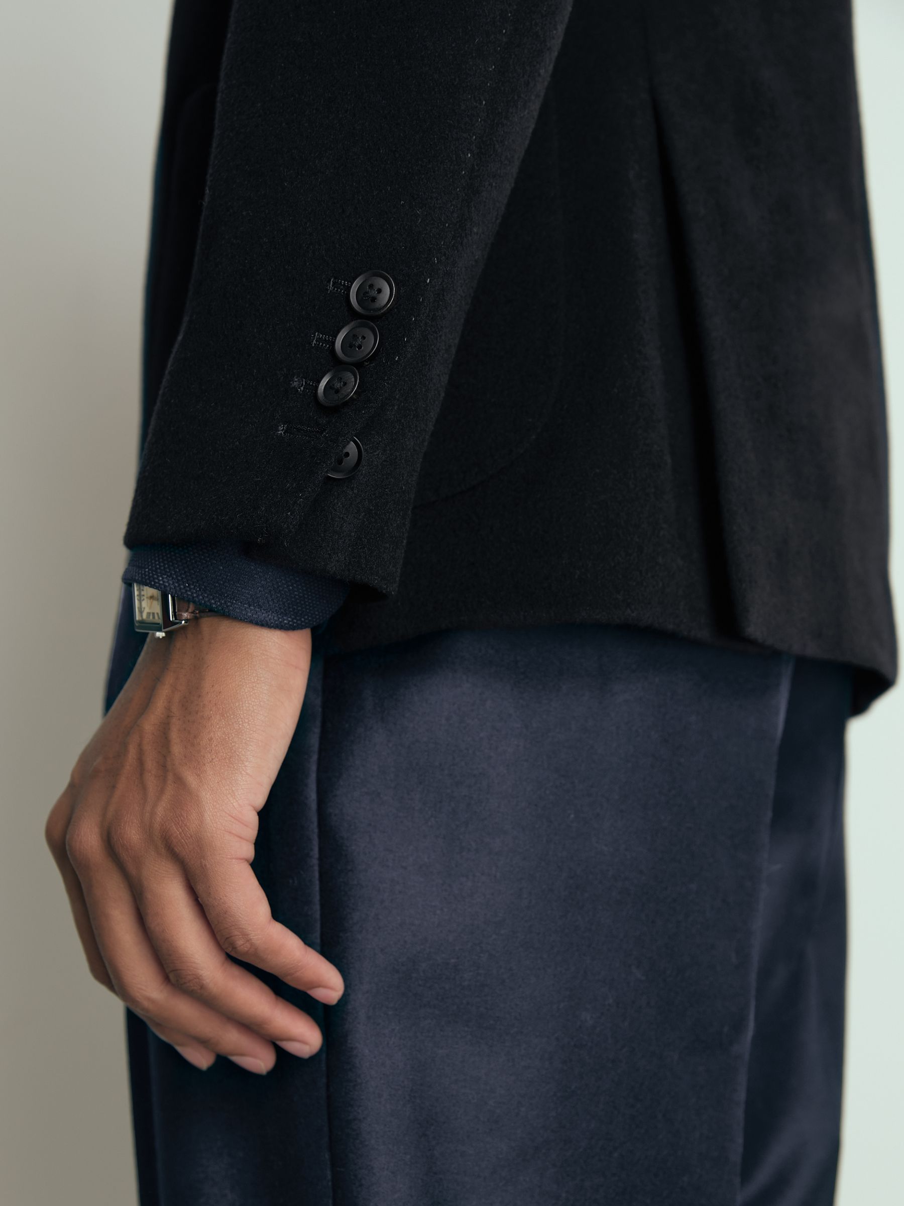 Atelier SIngle-Breasted Suit Jacket in Navy