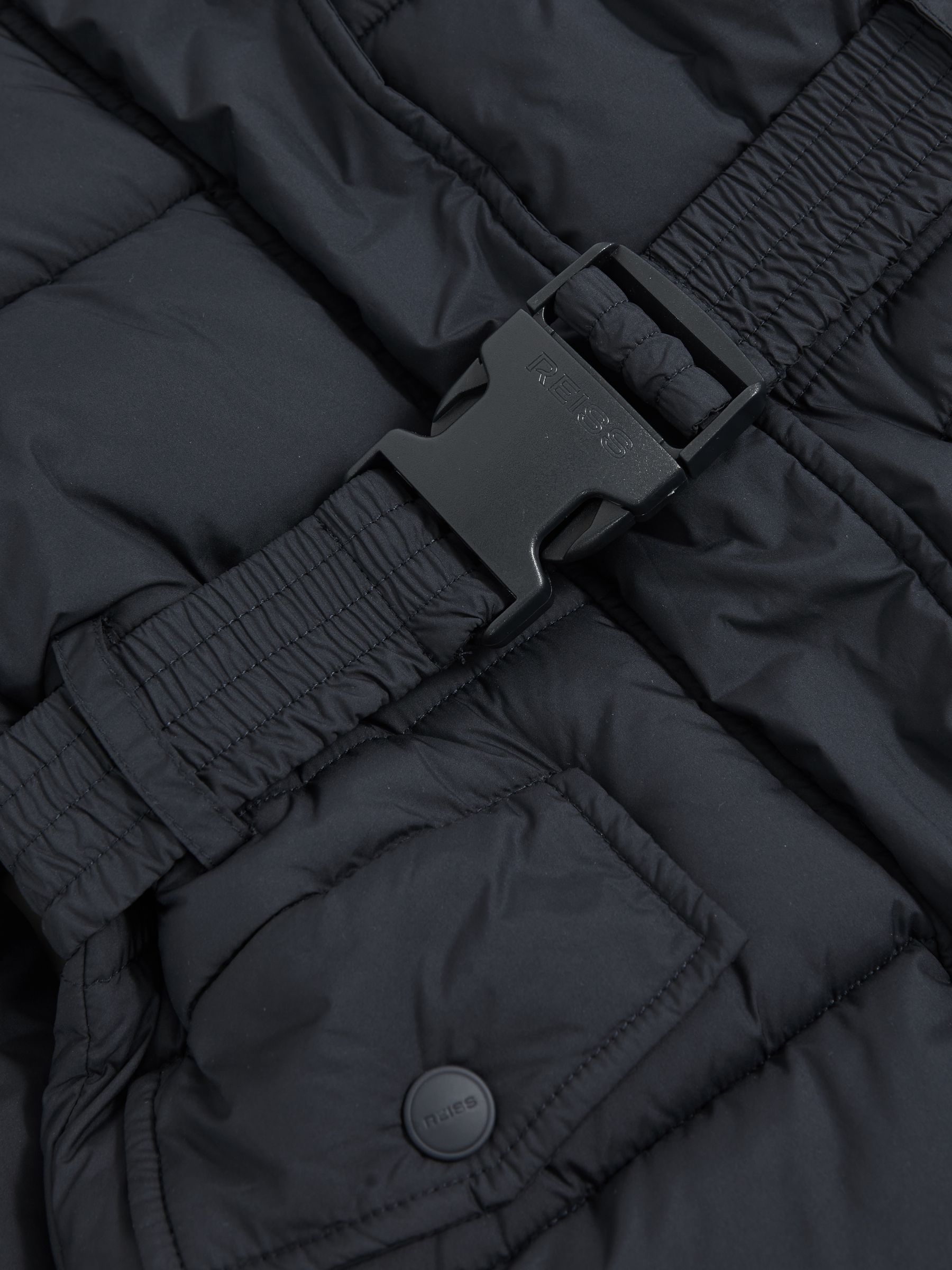 3-9 yrs Longline Hooded Puffer Coat in Navy