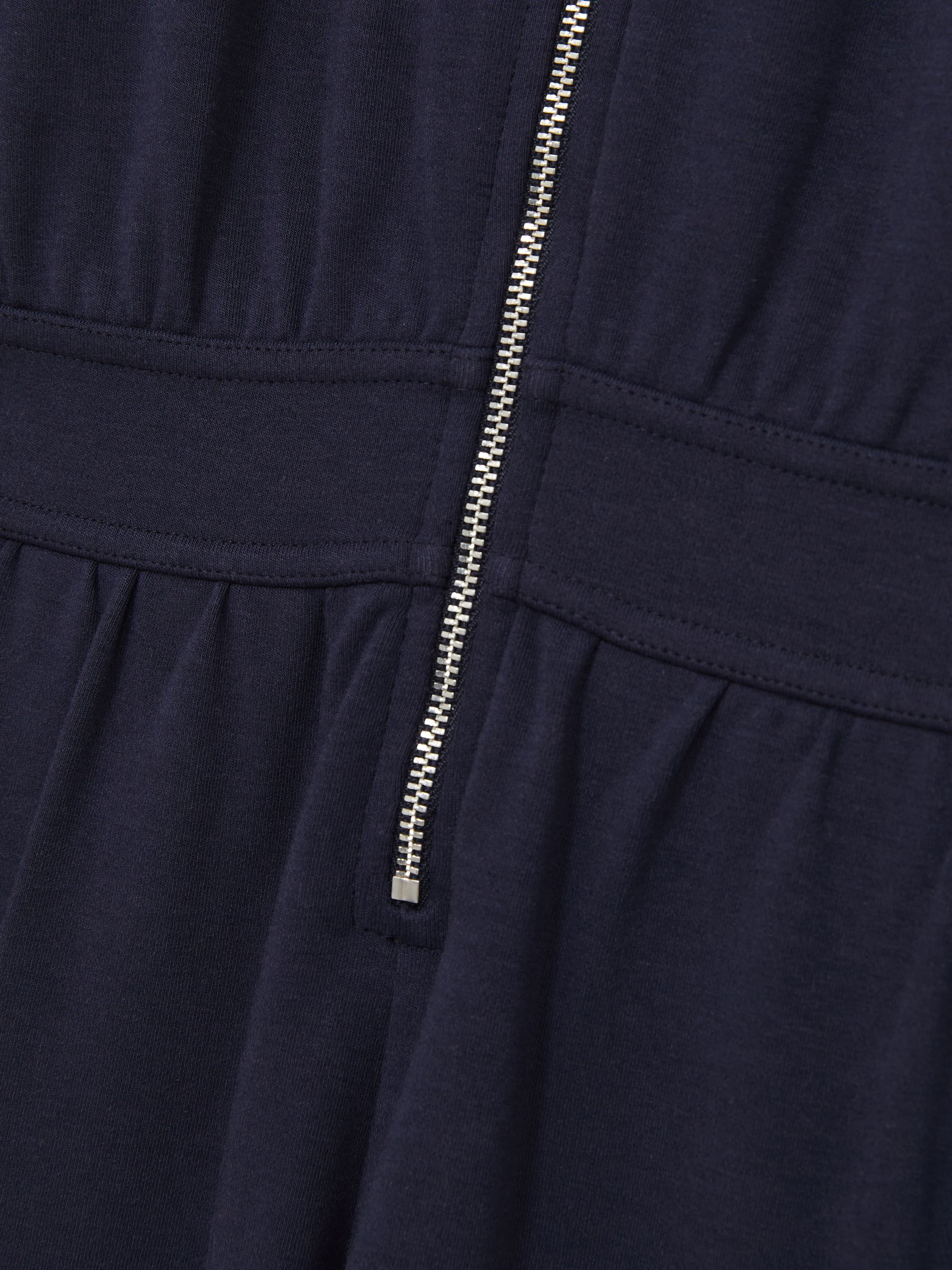 4-9 yrs Jersey High Collar Jumpsuit in Navy