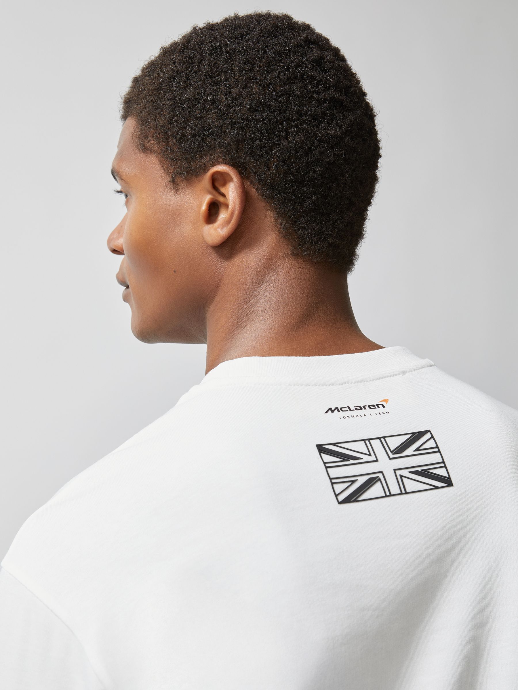McLaren F1 Team British GP T-Shirt Unisex Fit in White
