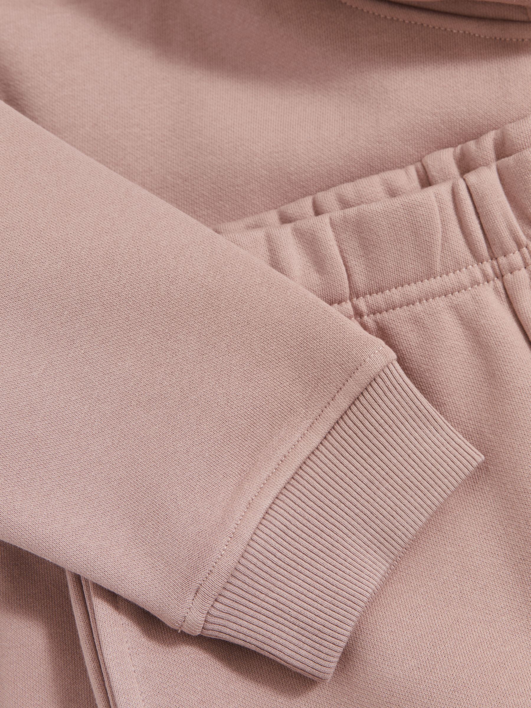 9-13 yrs Cotton-Blend Hoodie And Joggers Set in Mink