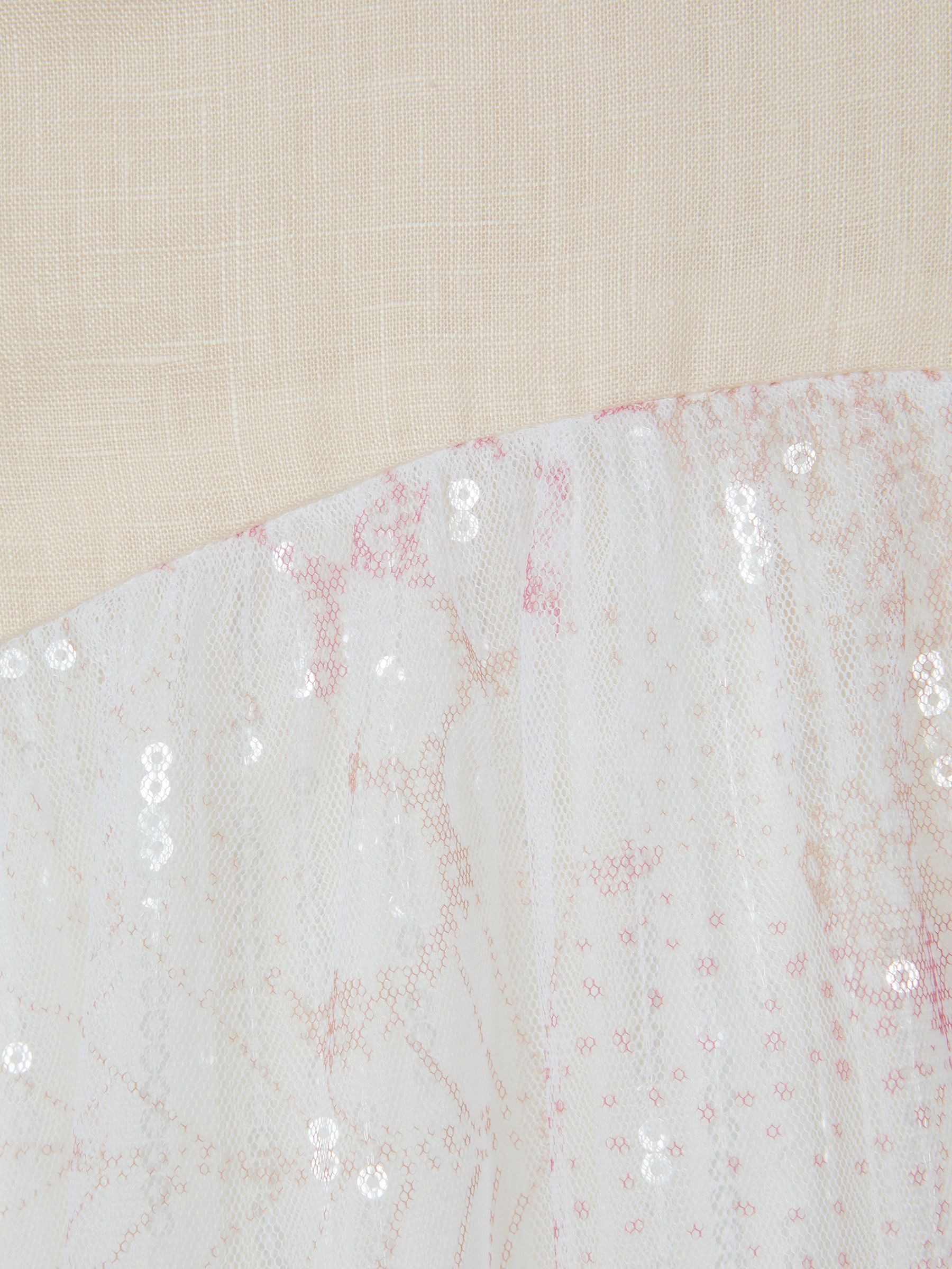 Tiered Sequin Dress in Pink