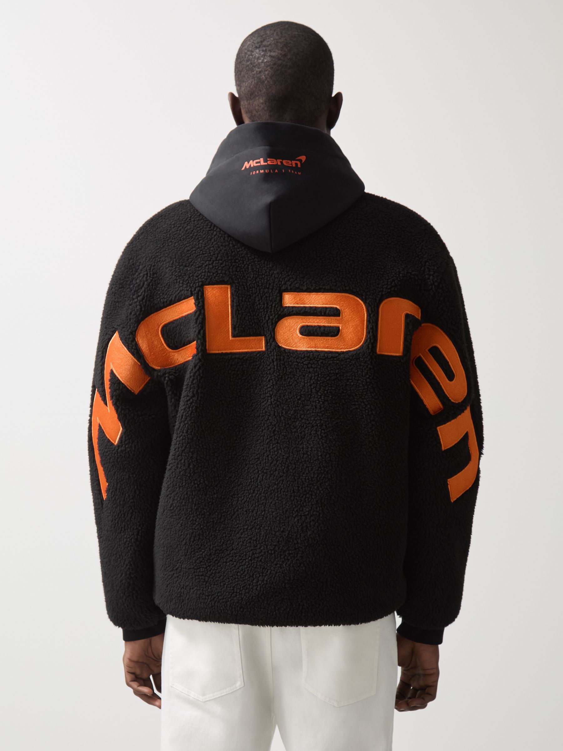 McLaren F1 Team Embroidered Fleece Jacket Unisex Fit in Black