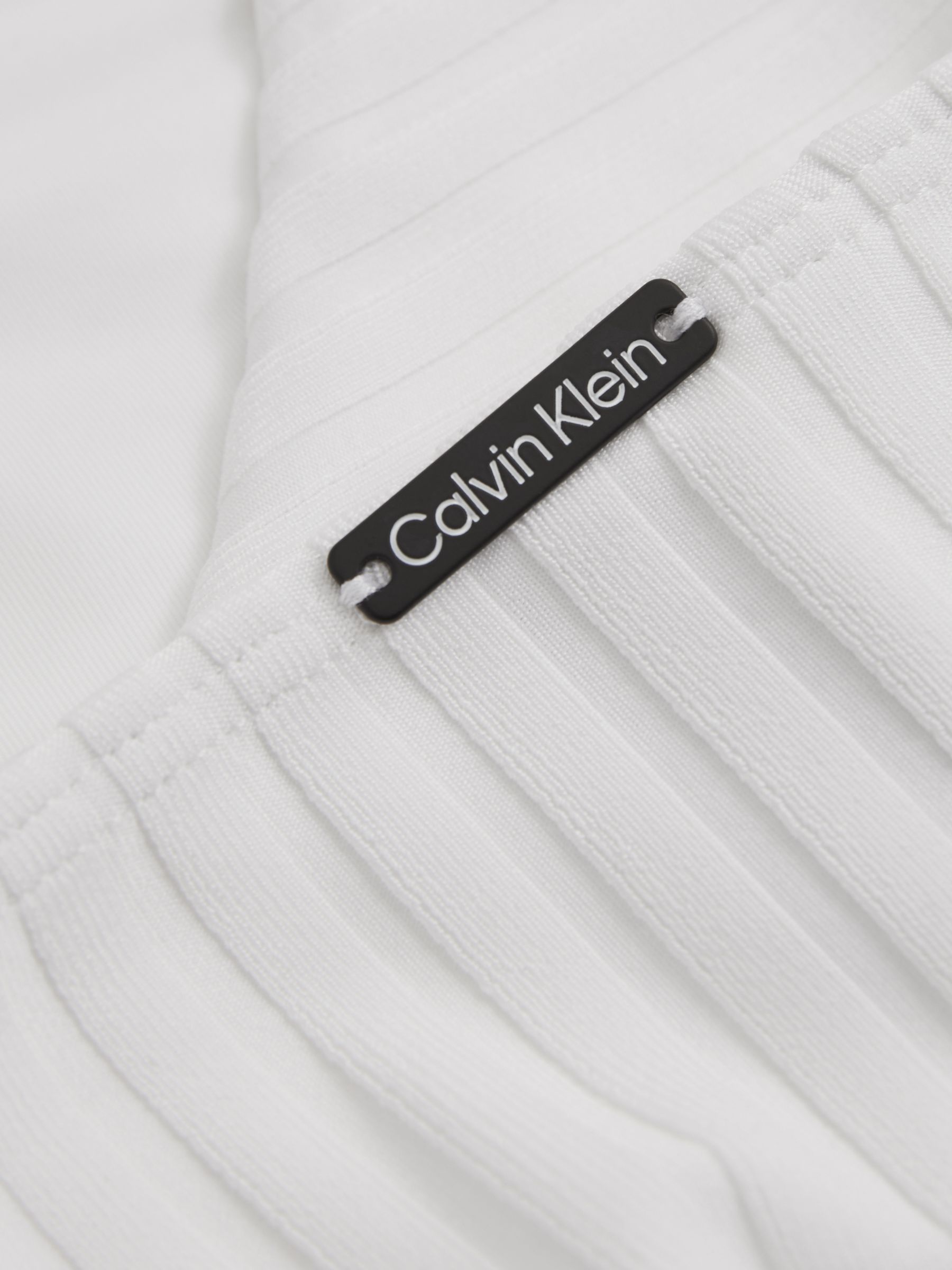 Calvin Klein White Calvin Klein Underwear Ribbed Bikini Bottoms