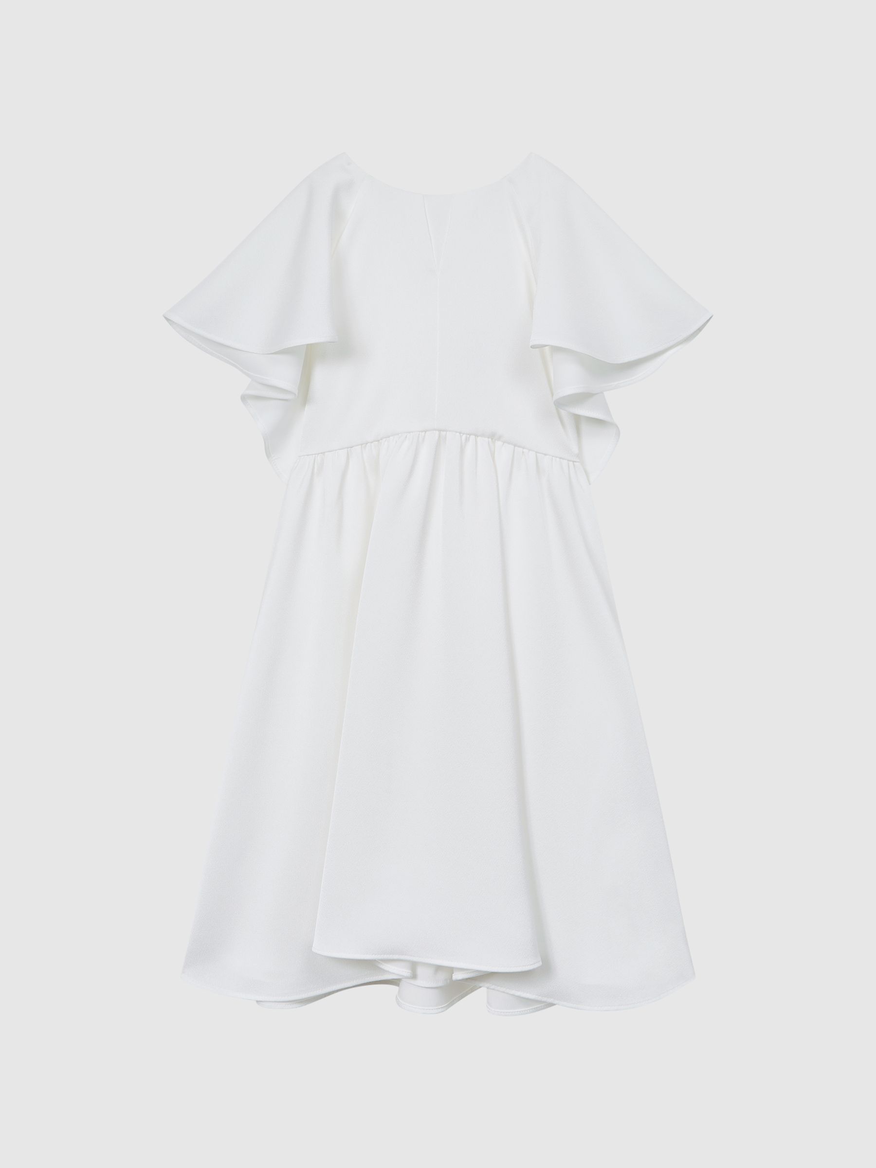 9-12 yrs Satin Midi Dress in Ivory