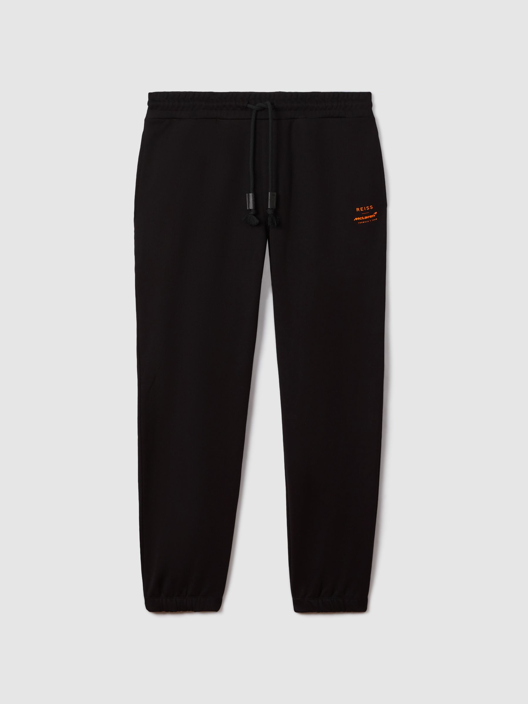 McLaren F1 Cotton Drawstring Joggers in Black