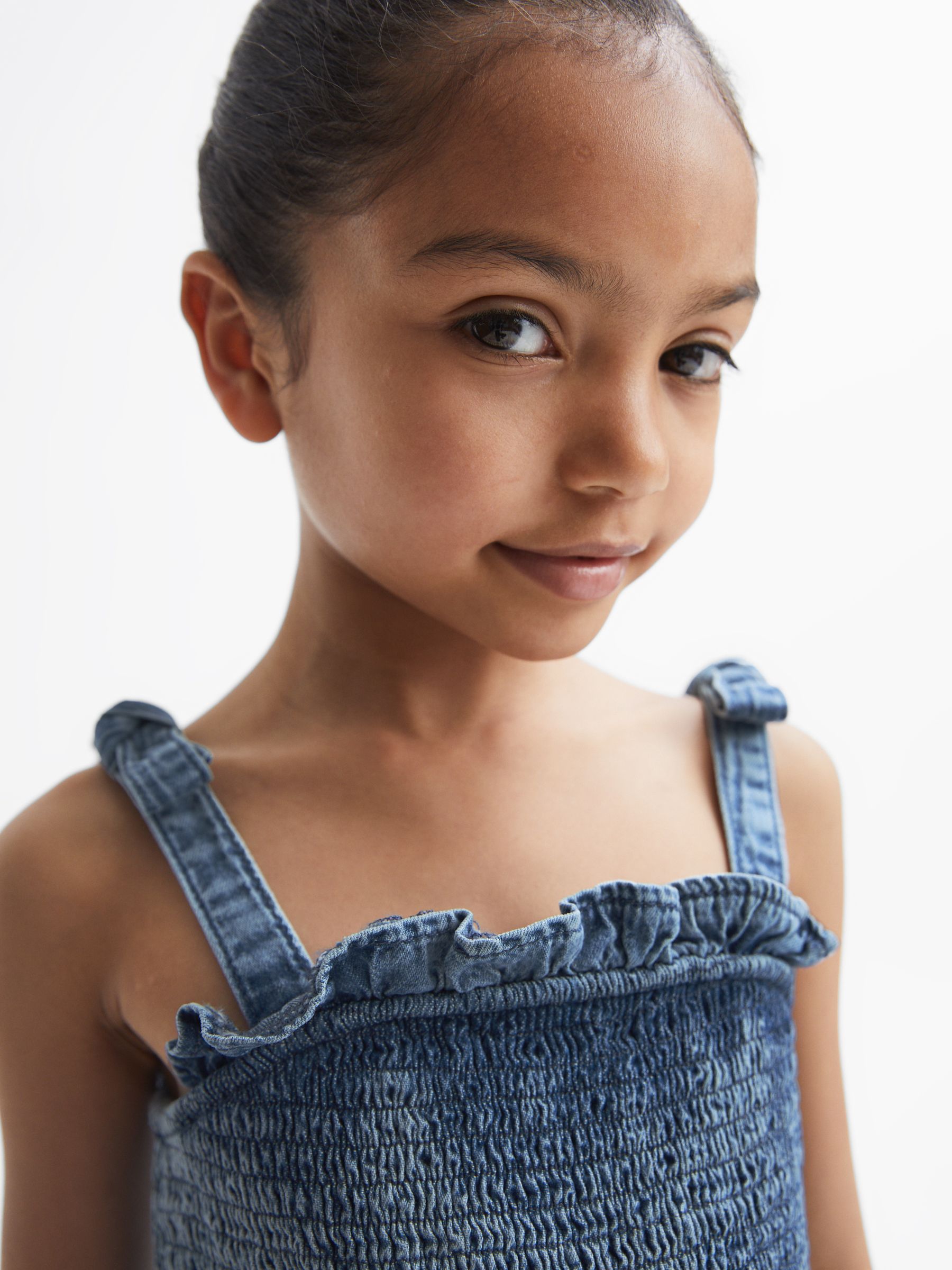 Senior Denim Playsuit in Blue