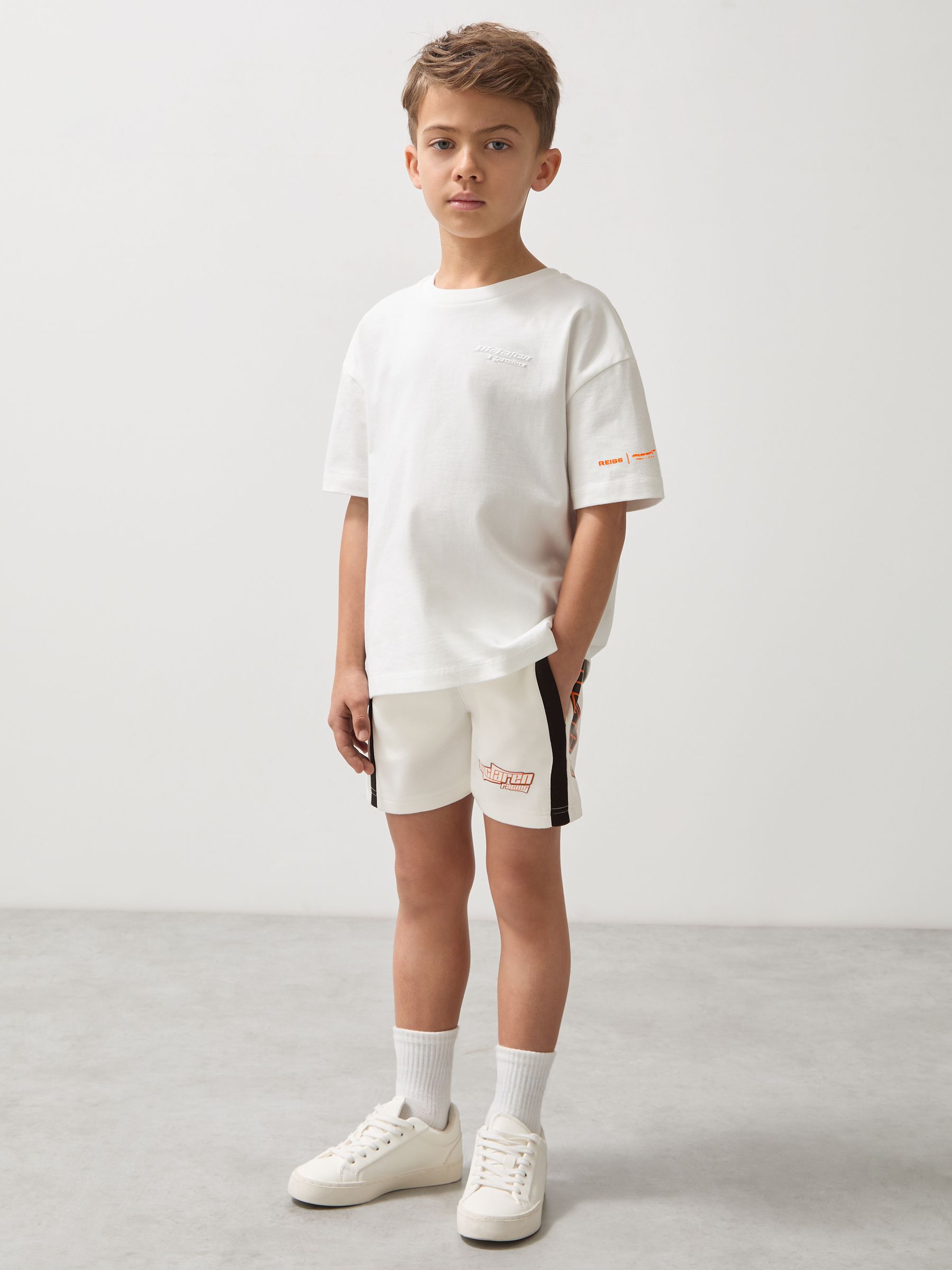 9-13 yrs McLaren F1 Team Drawstring Shorts Unisex Fit in White
