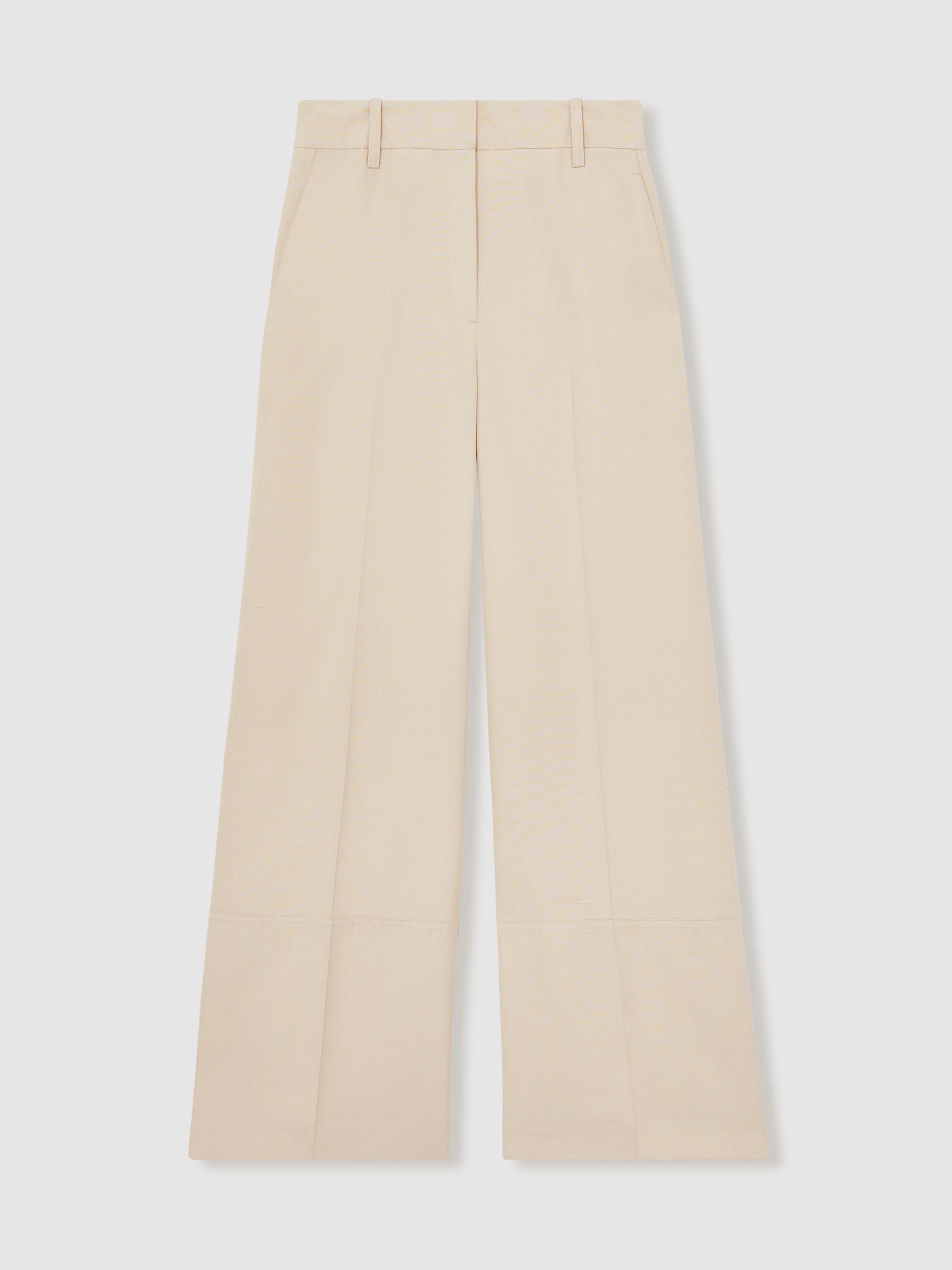 Atelier Wide-Leg Woven Trousers in Off White