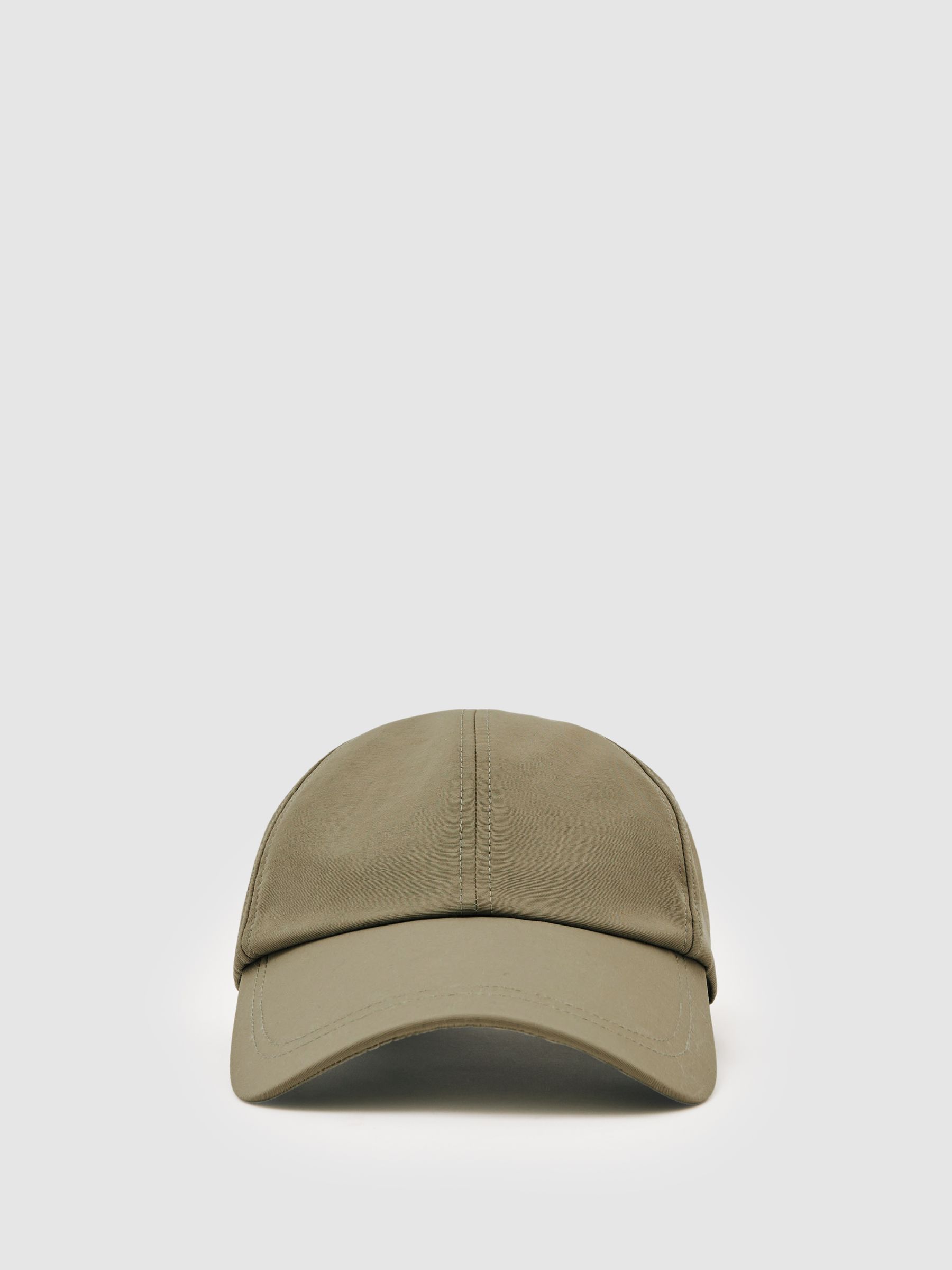 Embroidered-Logo Tech Baseball Cap in Sage Green