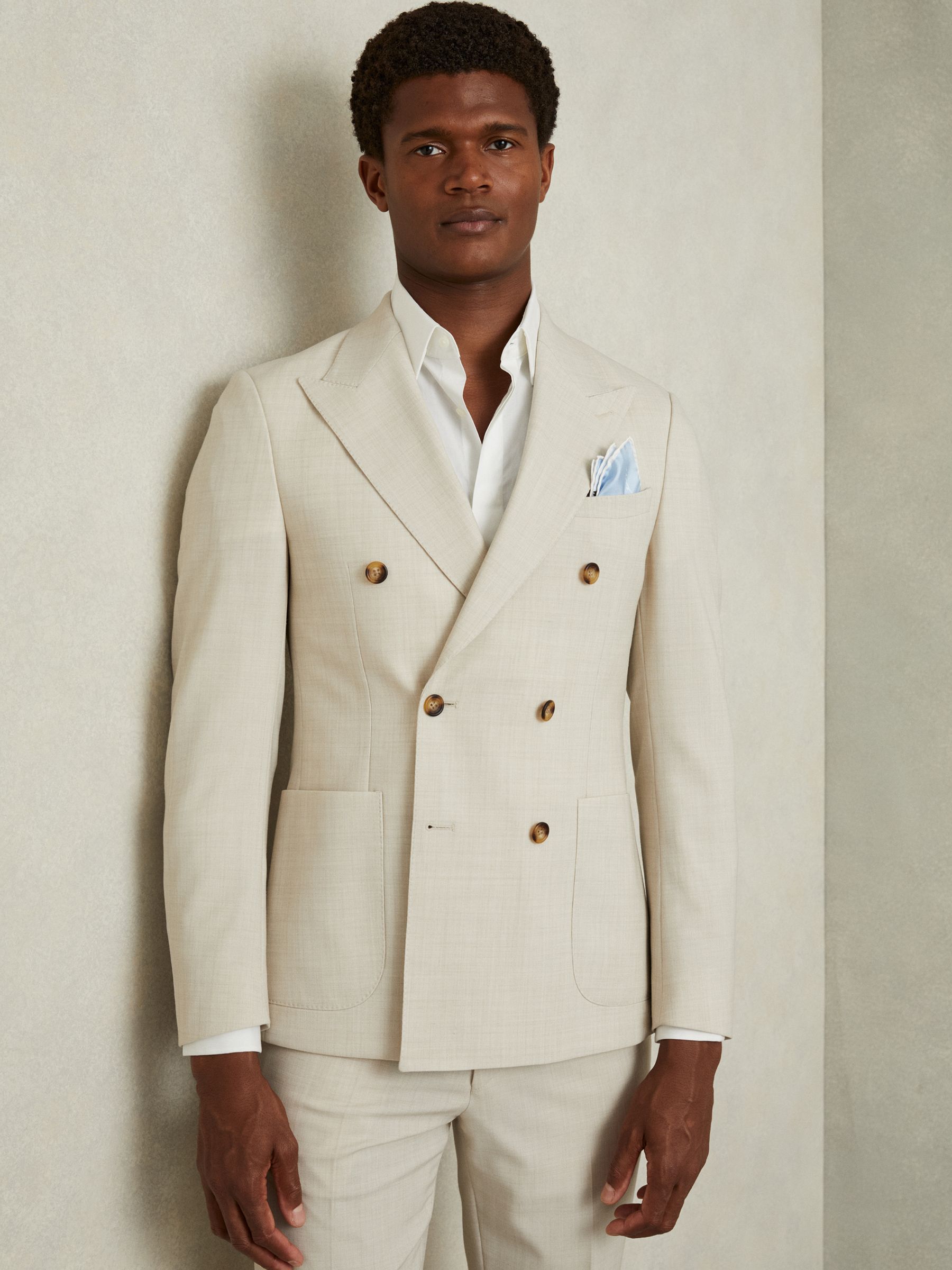 Ceremony Light Blue Silk Pocket Square