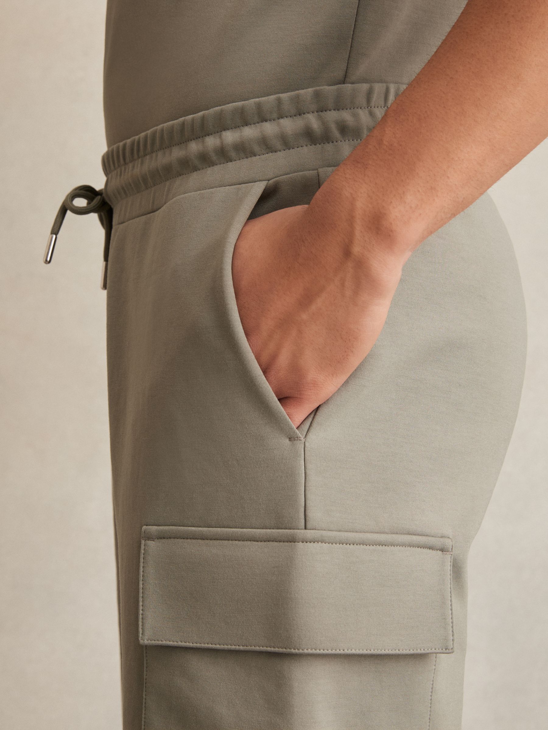 Interlock Cargo Shorts in Sage Green