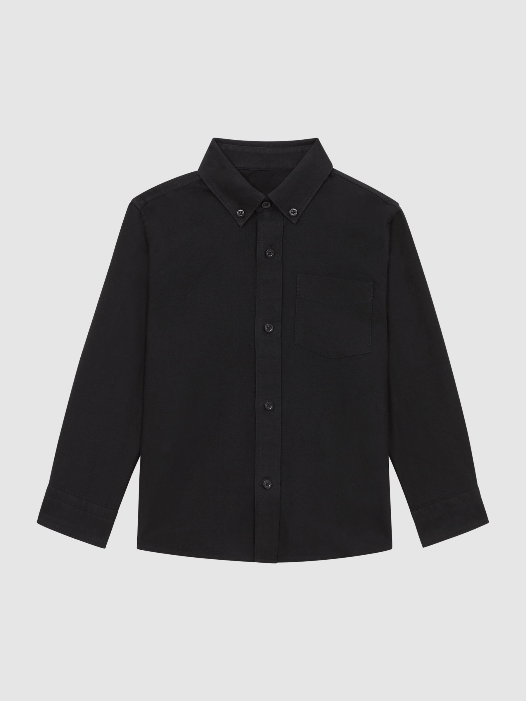 3-9 yrs Button Down Oxford Shirt in Black
